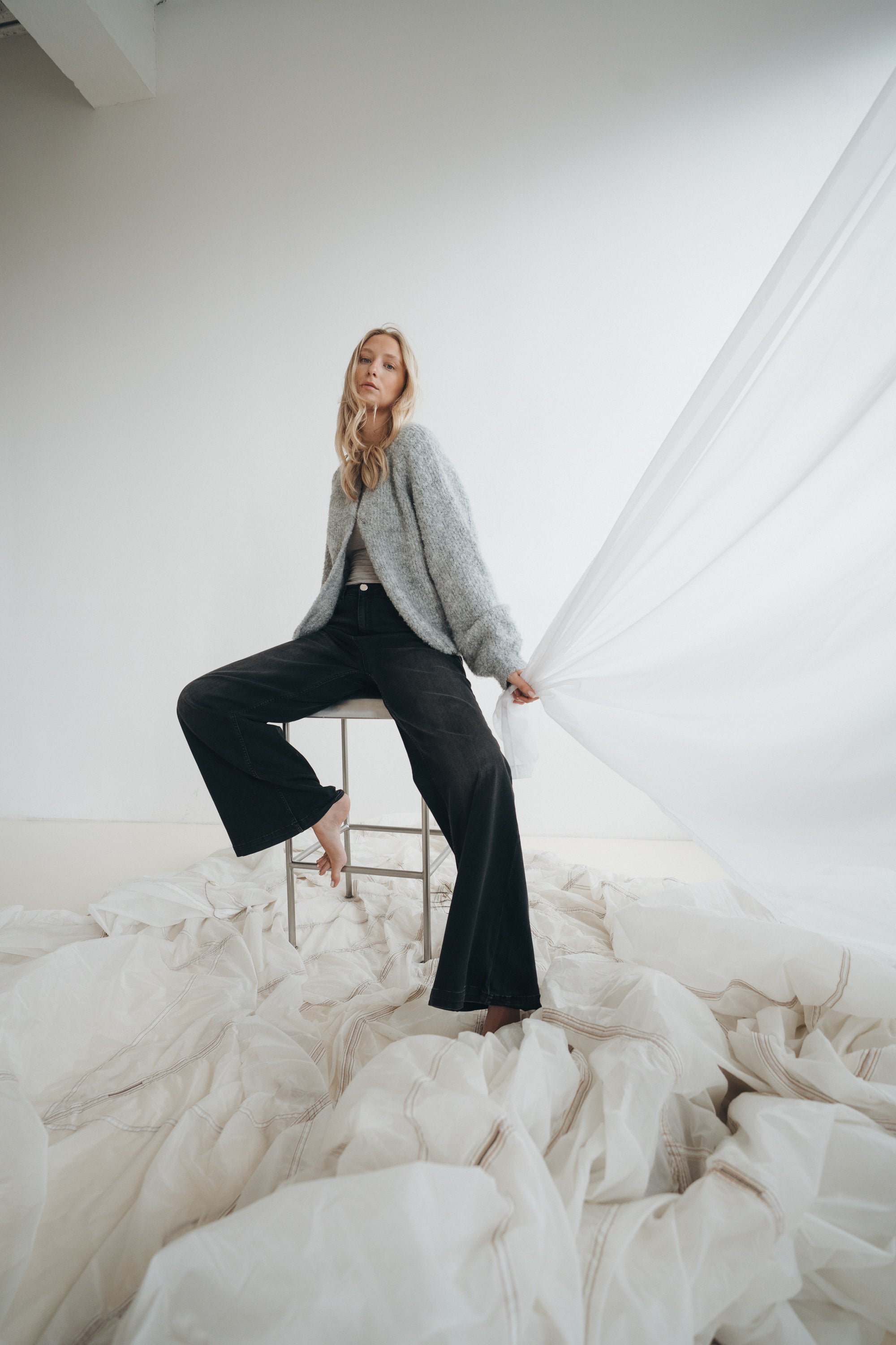 Cardigan "NoomiDLL" grey