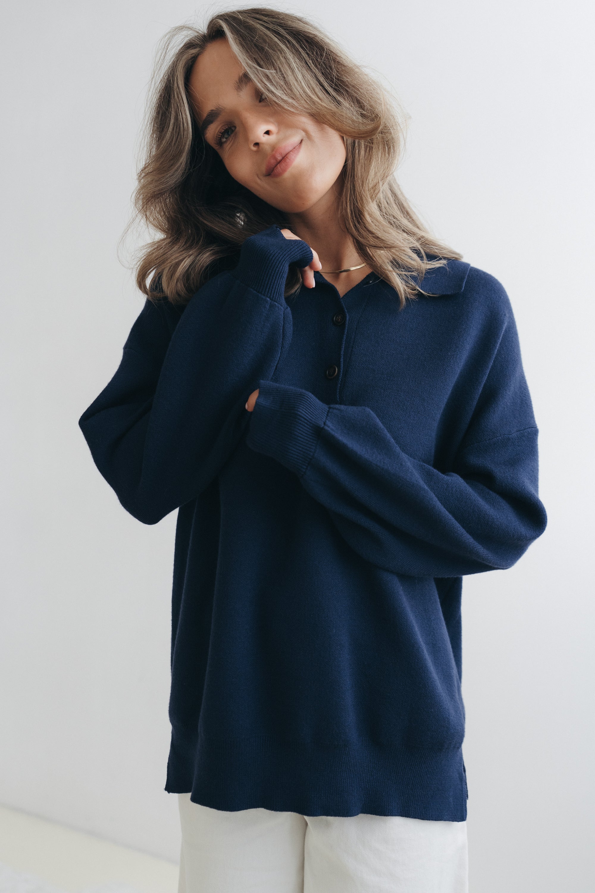 Polo-Pullover "TirilDLL" navy