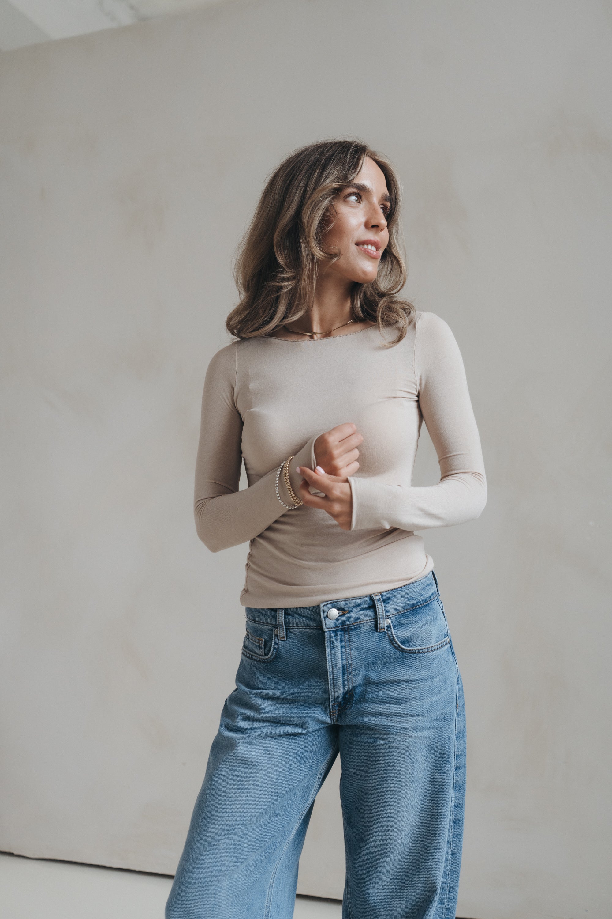 Longsleeve "JonnaDLL"-sand