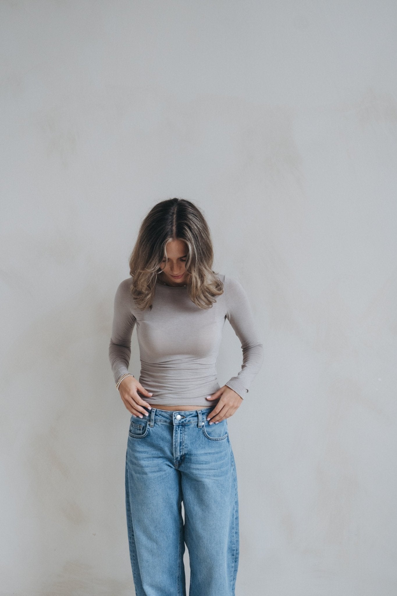 Longsleeve "JonnaDLL" - taupe - Dein Lieblingsladen Concept