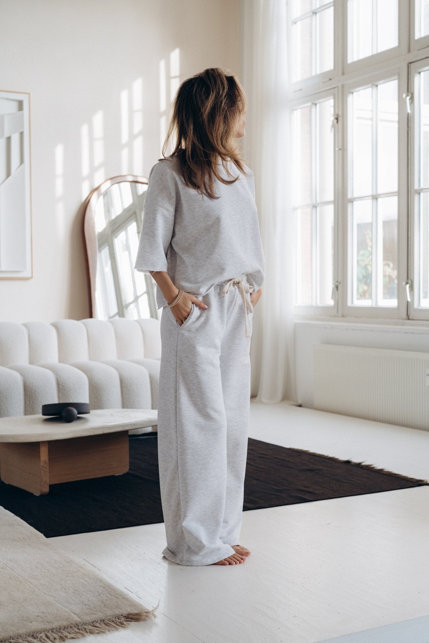 Sweathose "StellaDLL" light grey - Dein Lieblingsladen Concept