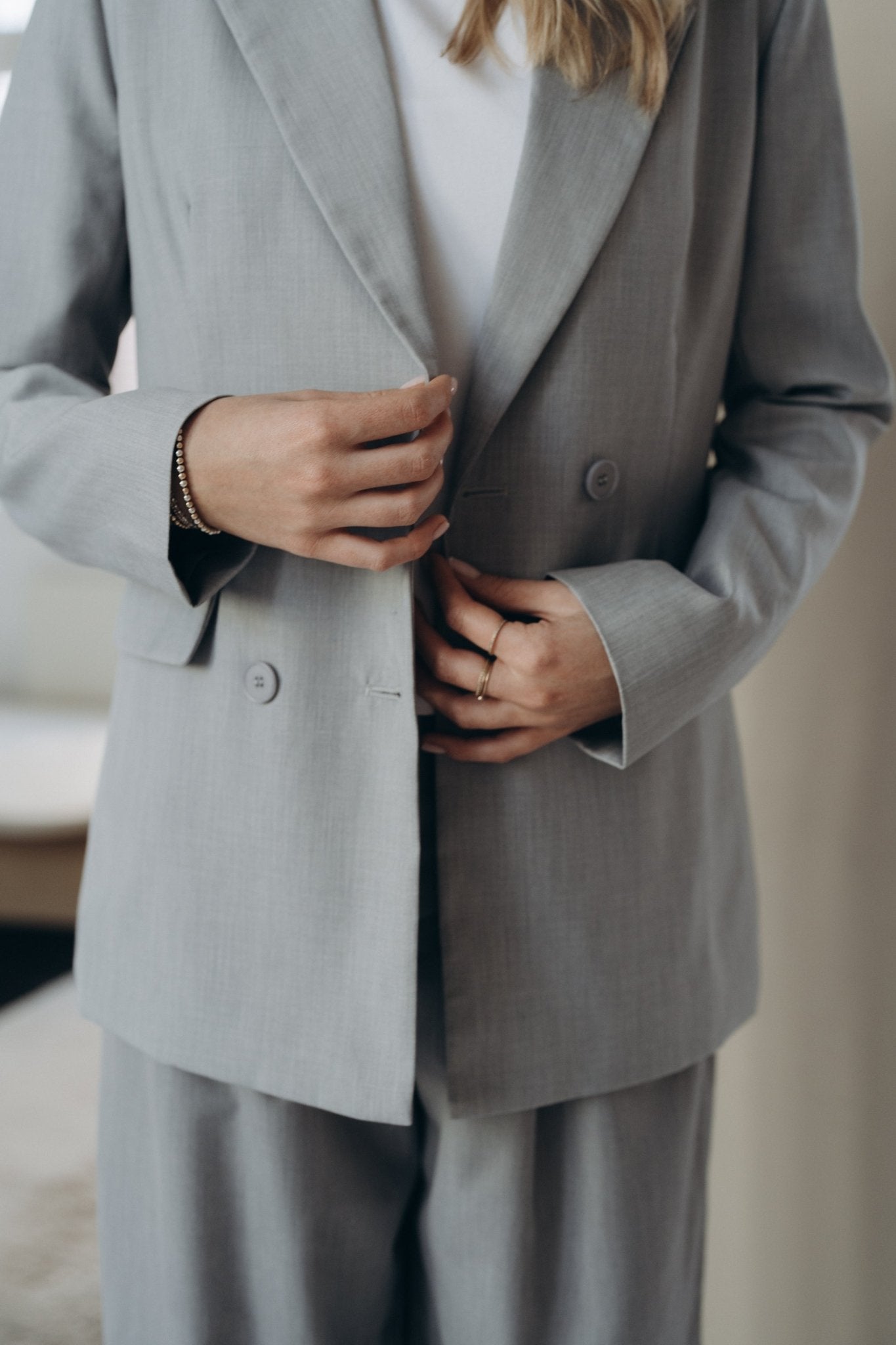 Blazer „CarolineDLL“ light grey - Dein Lieblingsladen Concept