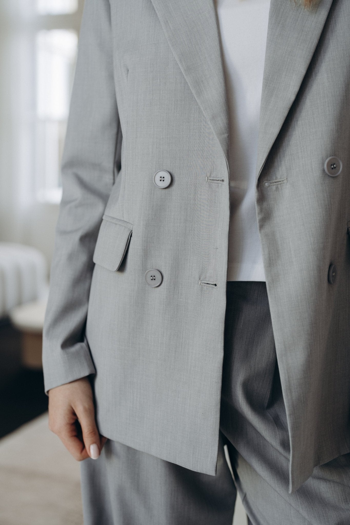 Blazer „CarolineDLL“ light grey - Dein Lieblingsladen Concept