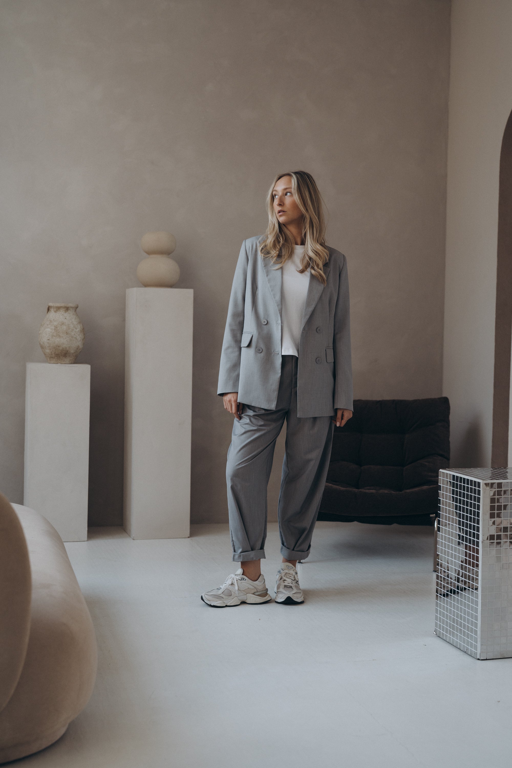 Hose "PiaDLL" light grey