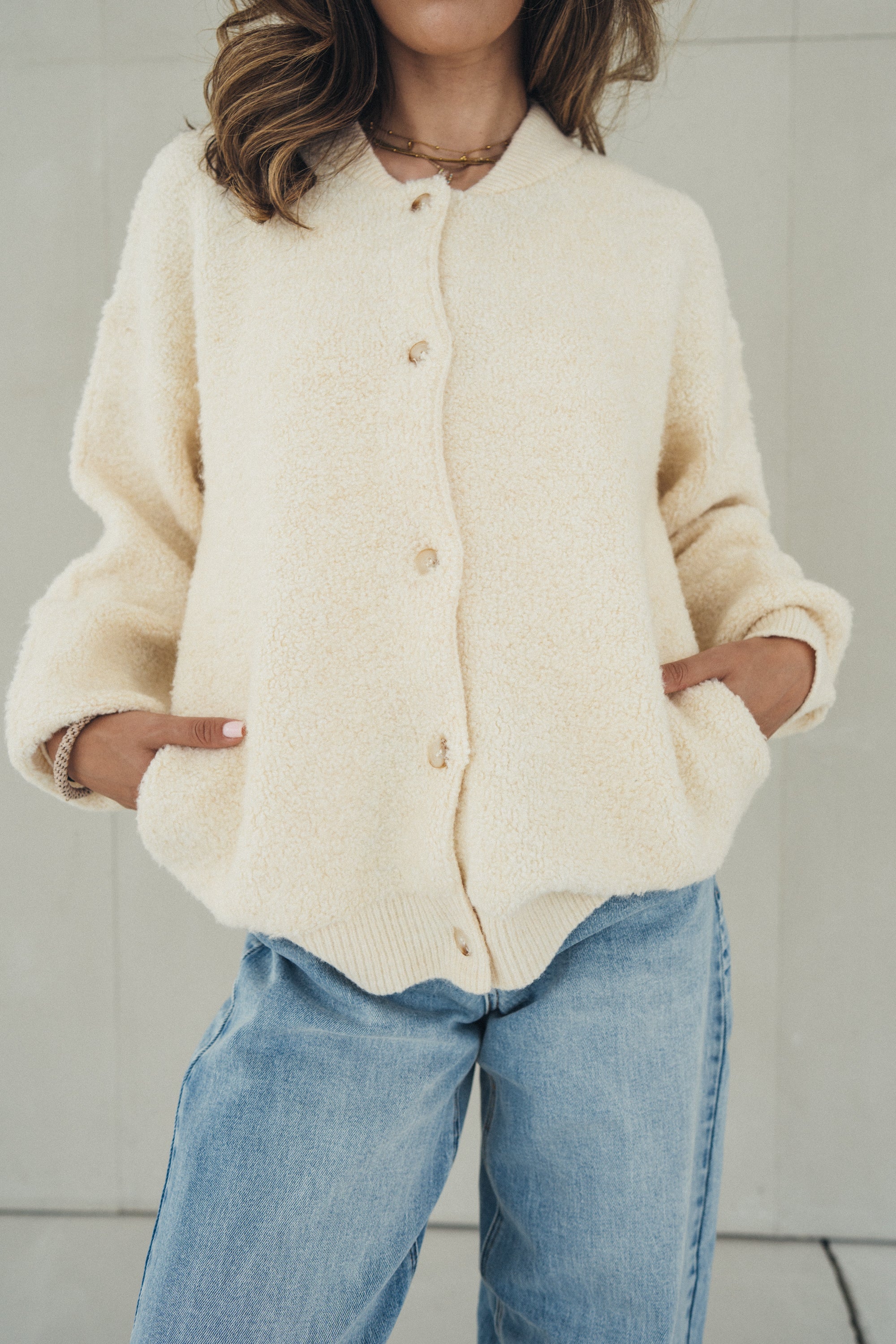 Teddyjacke „FenyaDLL“ offwhite