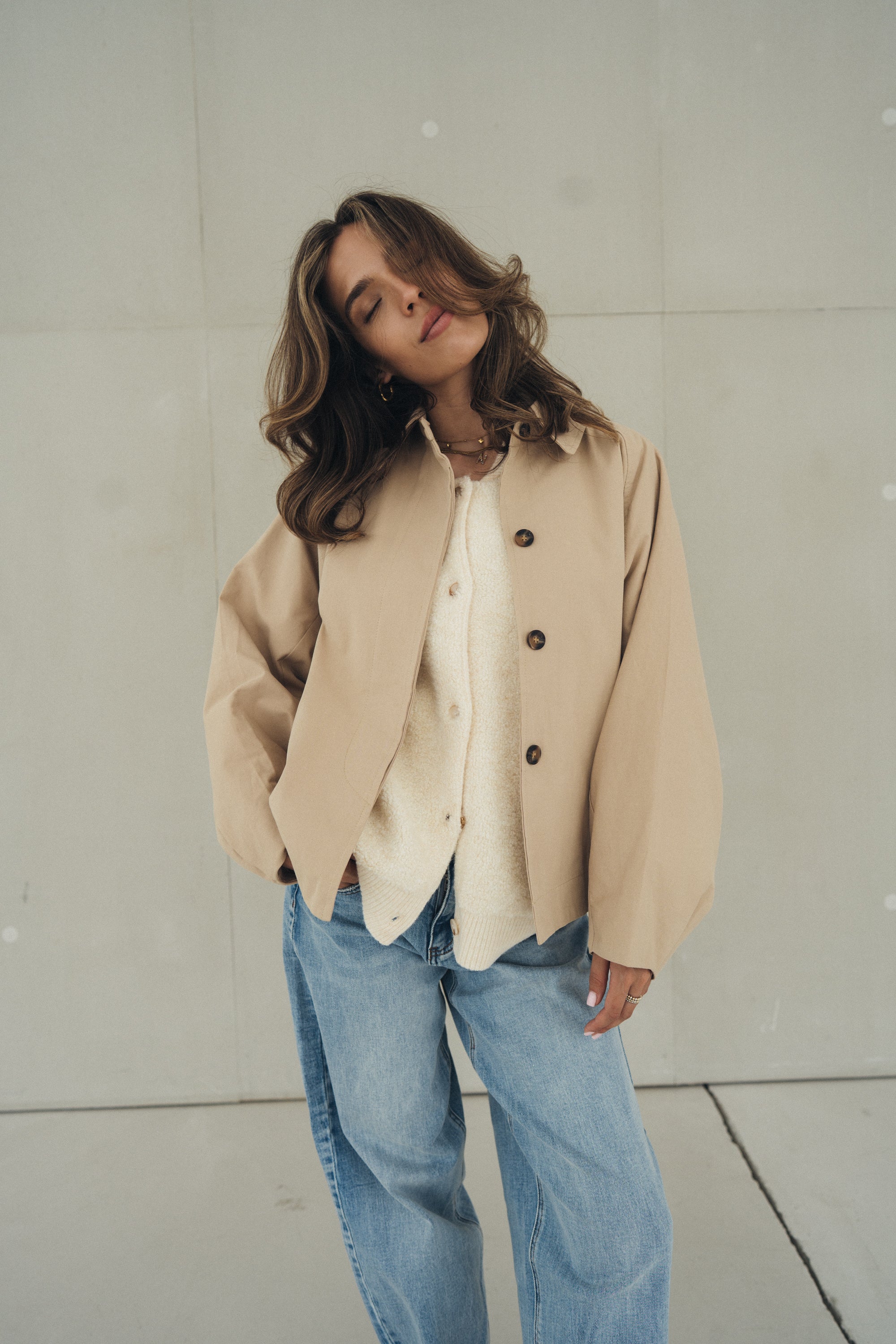 Oversized Trenchcoat "NeeleDLL" beige