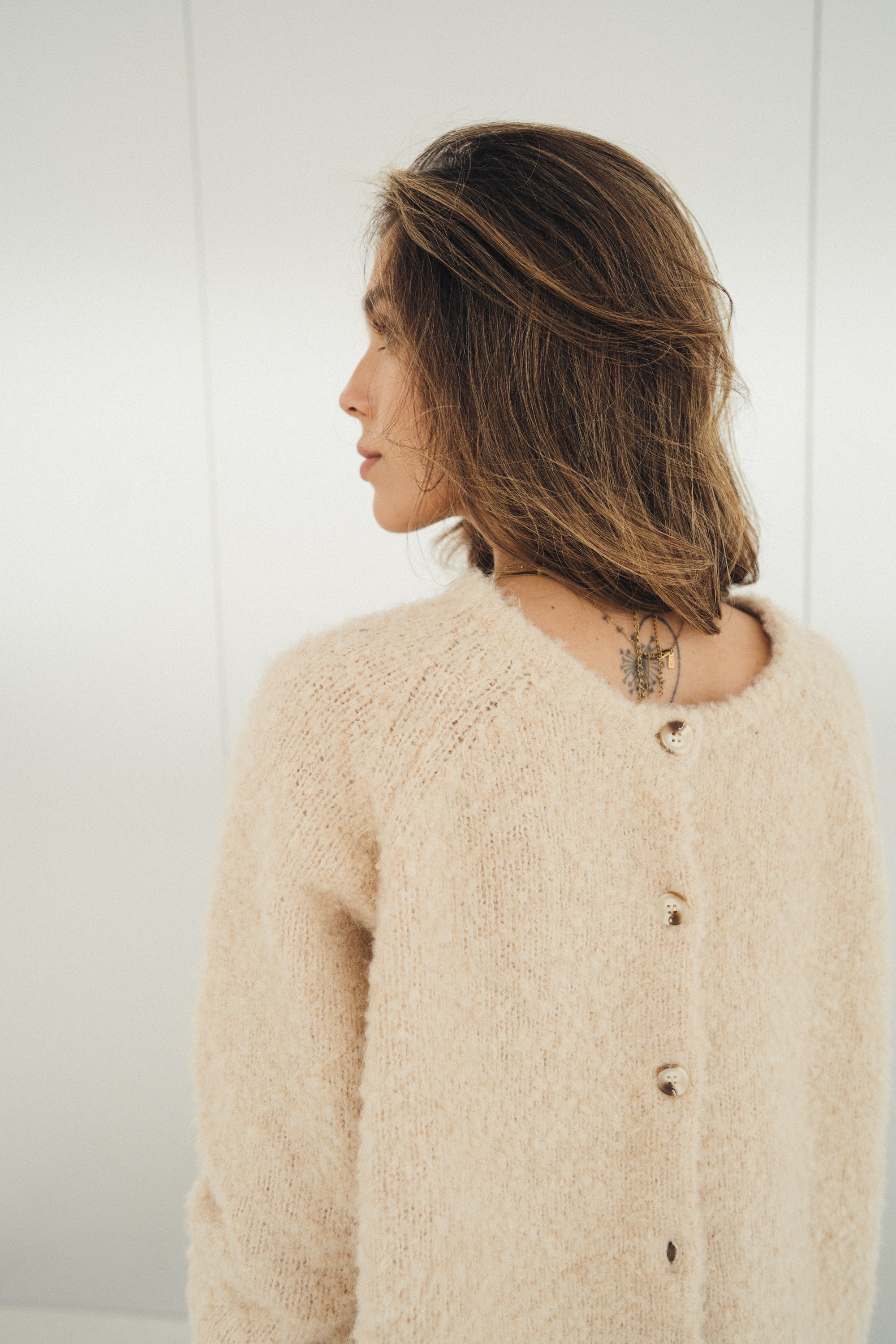Cardigan "ThuridDLL" biscuit