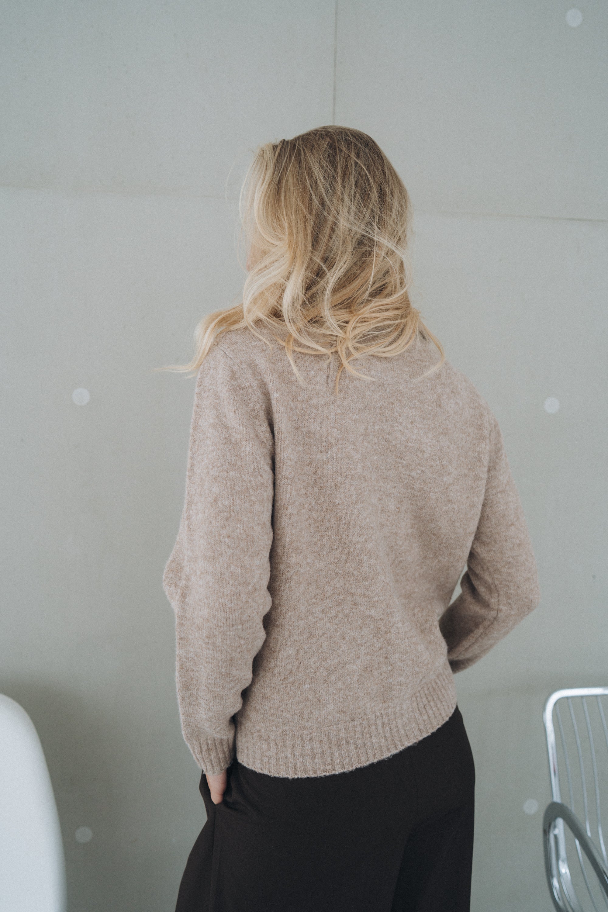 Polo Cardigan "NillaDLL" taupe