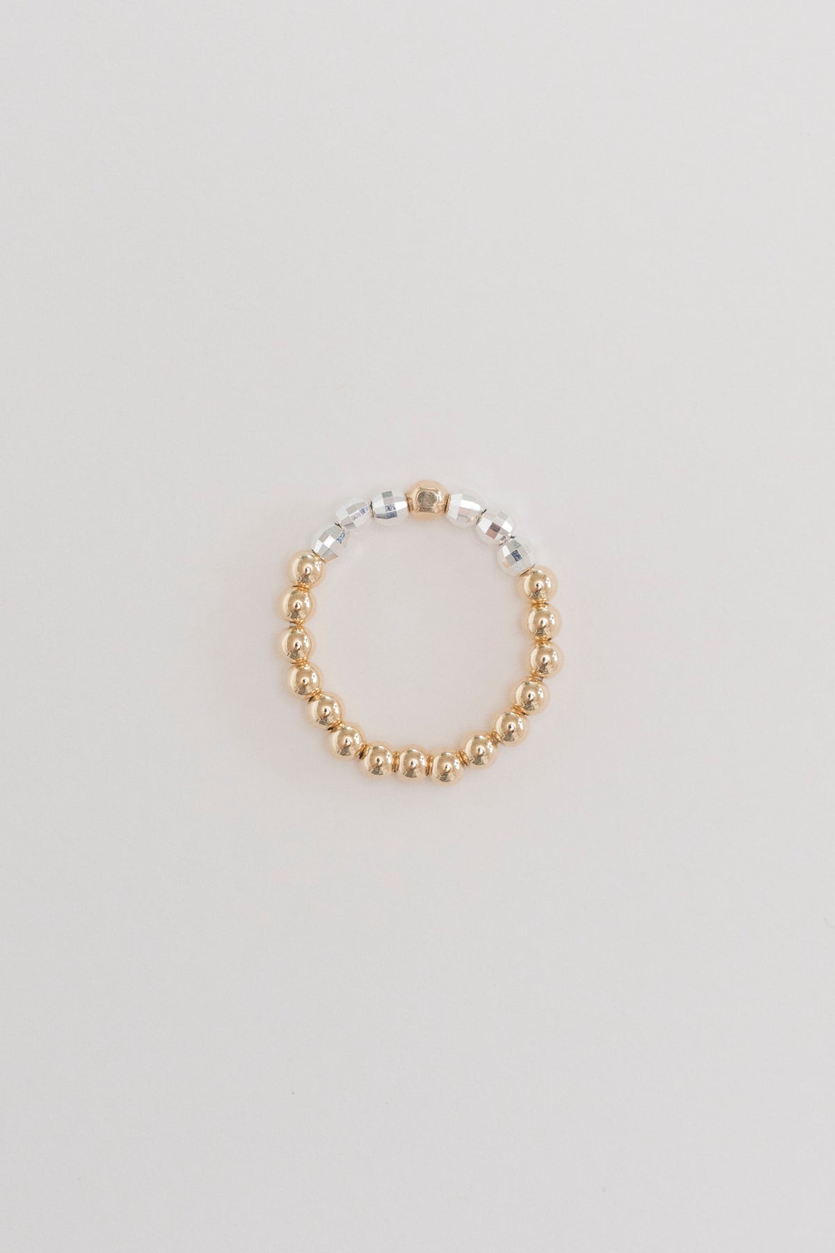 Flexring 3mm Diamondlook gold/sparkling silver