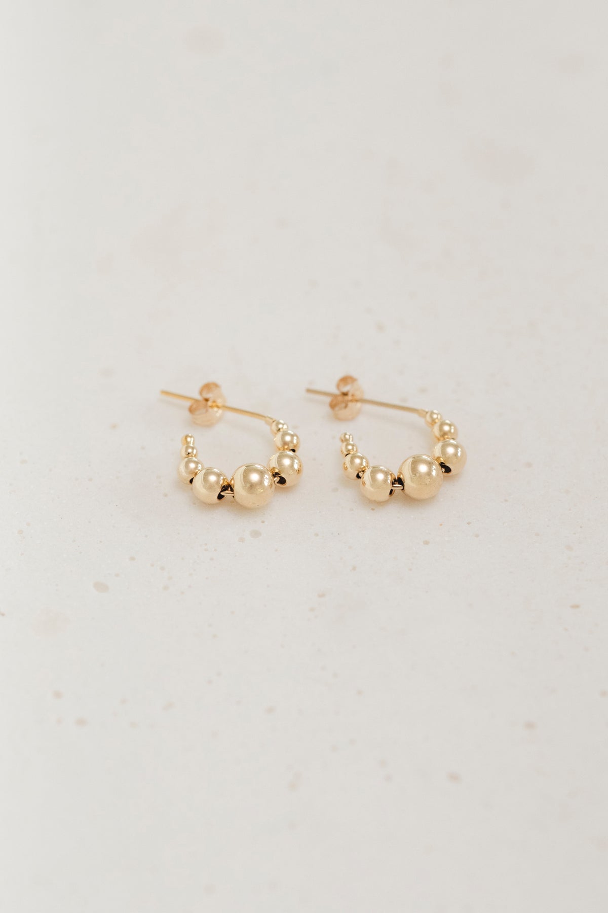 Open Beaded Hoops