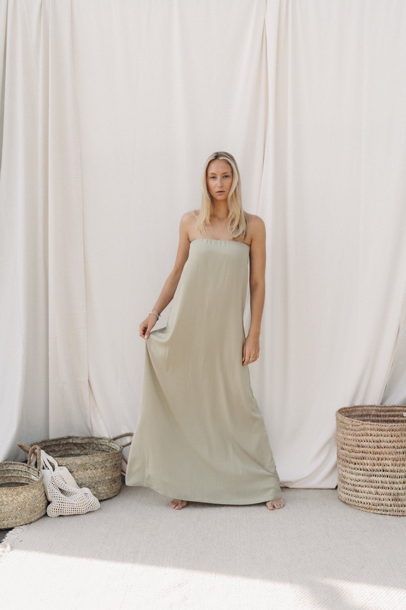 Bandeau - Kleid "MarlaDLL" sage - Dein Lieblingsladen Concept