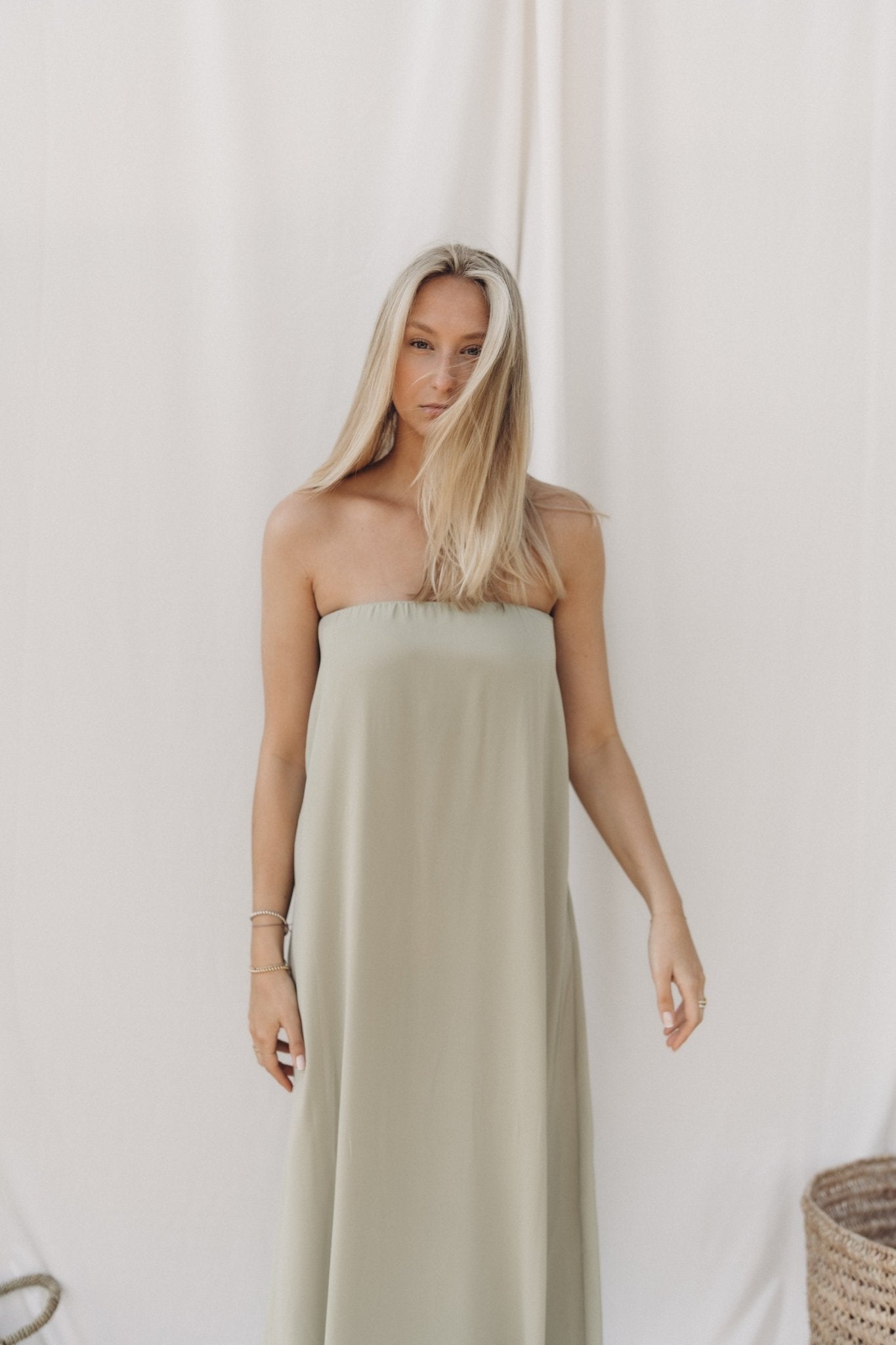 Bandeau - Kleid "MarlaDLL" sage - Dein Lieblingsladen Concept