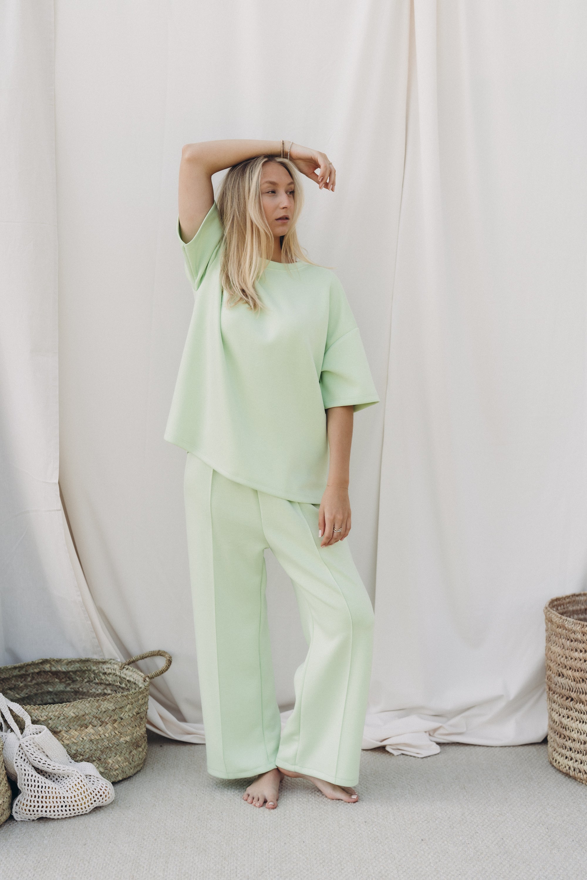 Hose "MandyDLL" light green