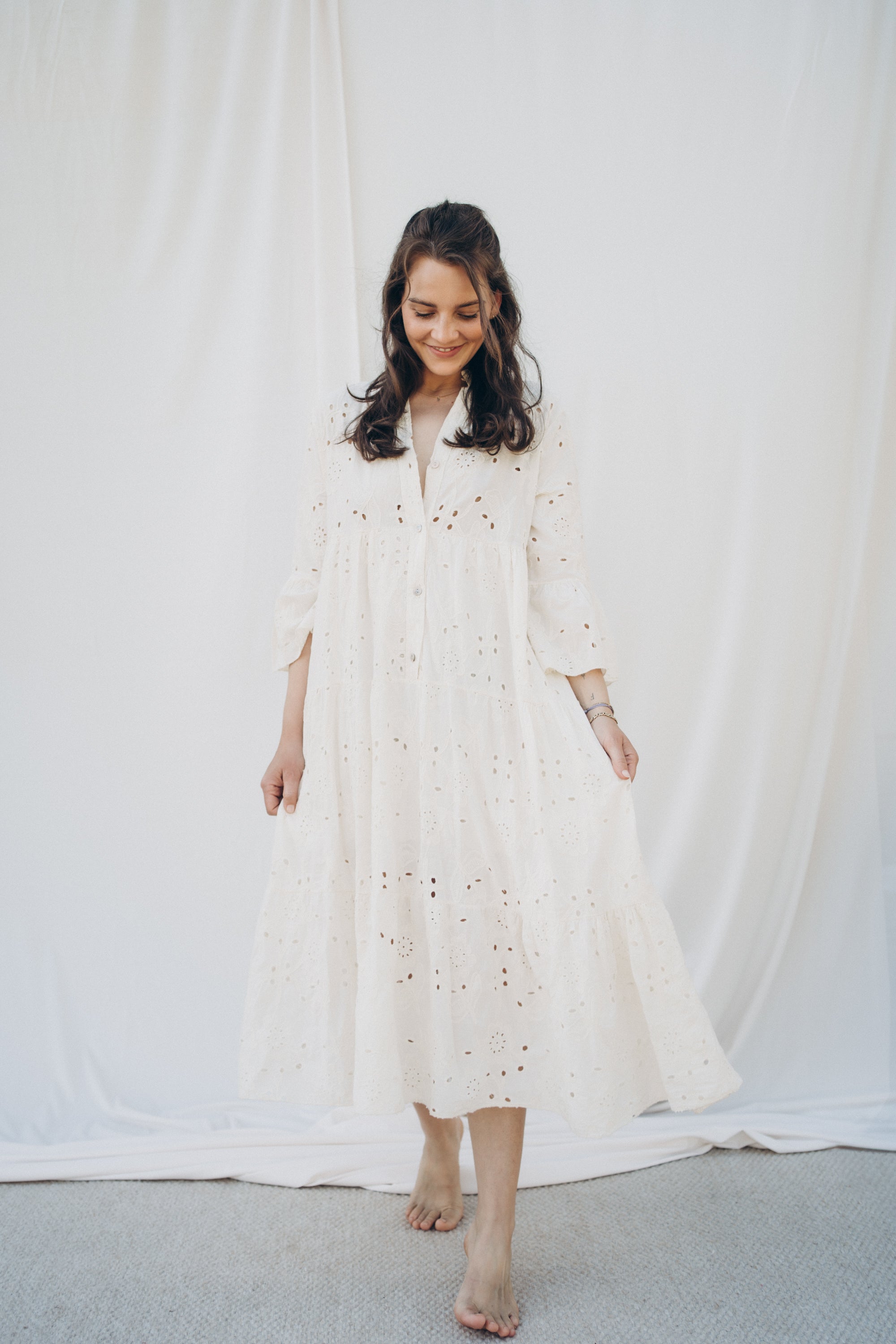 Kleid "MetteDLL" beige