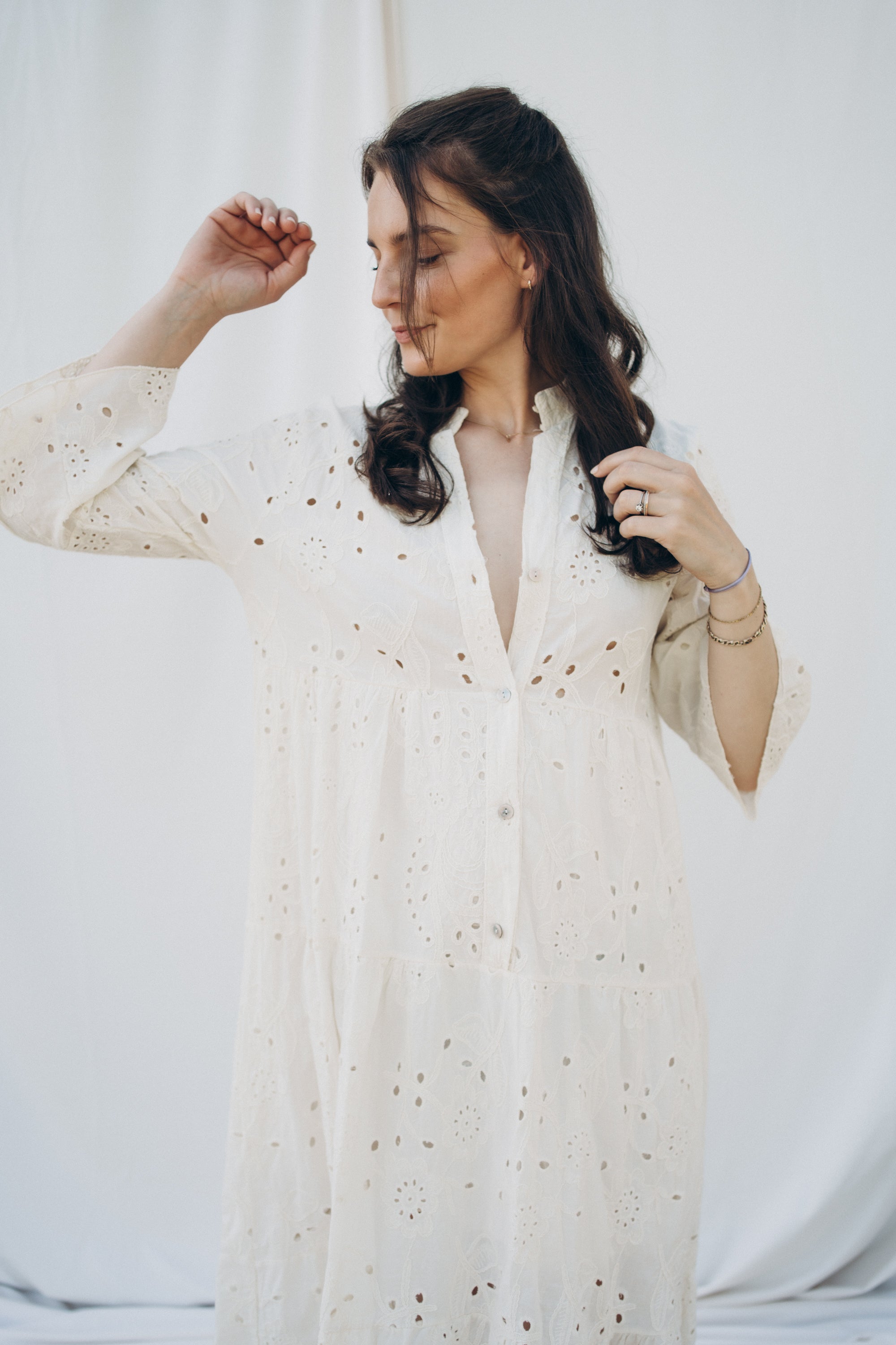 Kleid "MetteDLL" beige