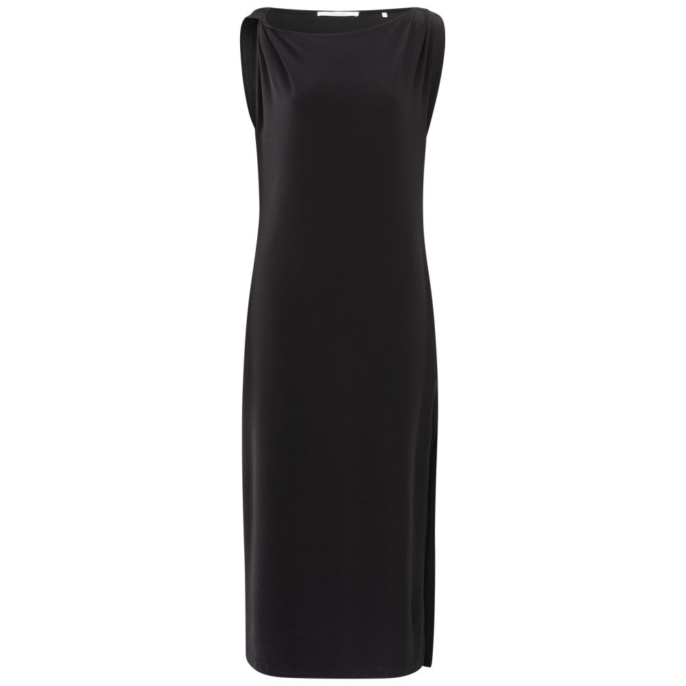 Schwarzes Jerseykleid