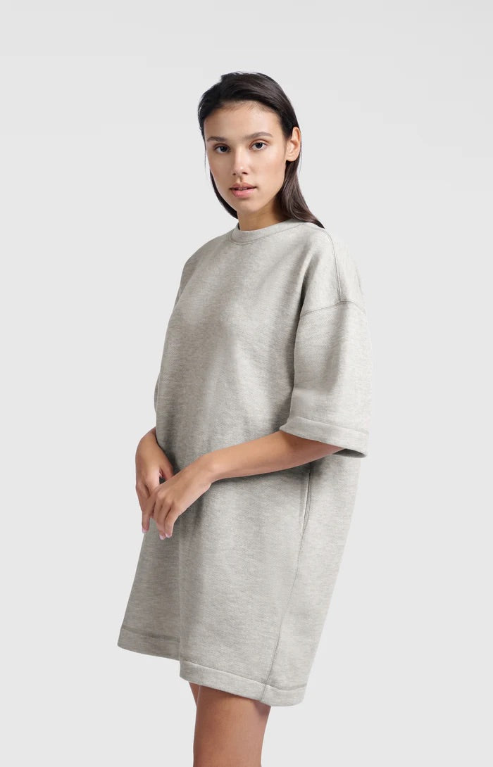 Sweatkleid mit Rundhalsausschnitt