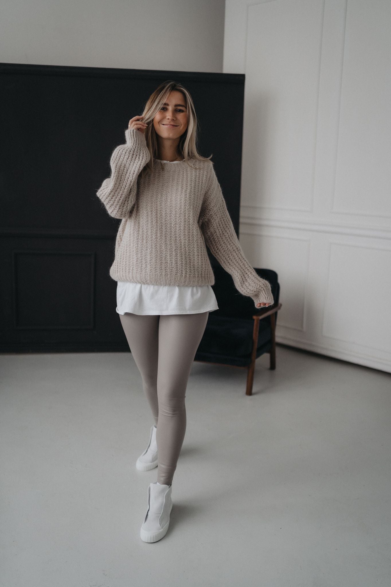 Leggings „ChiaraDLL“ light taupe