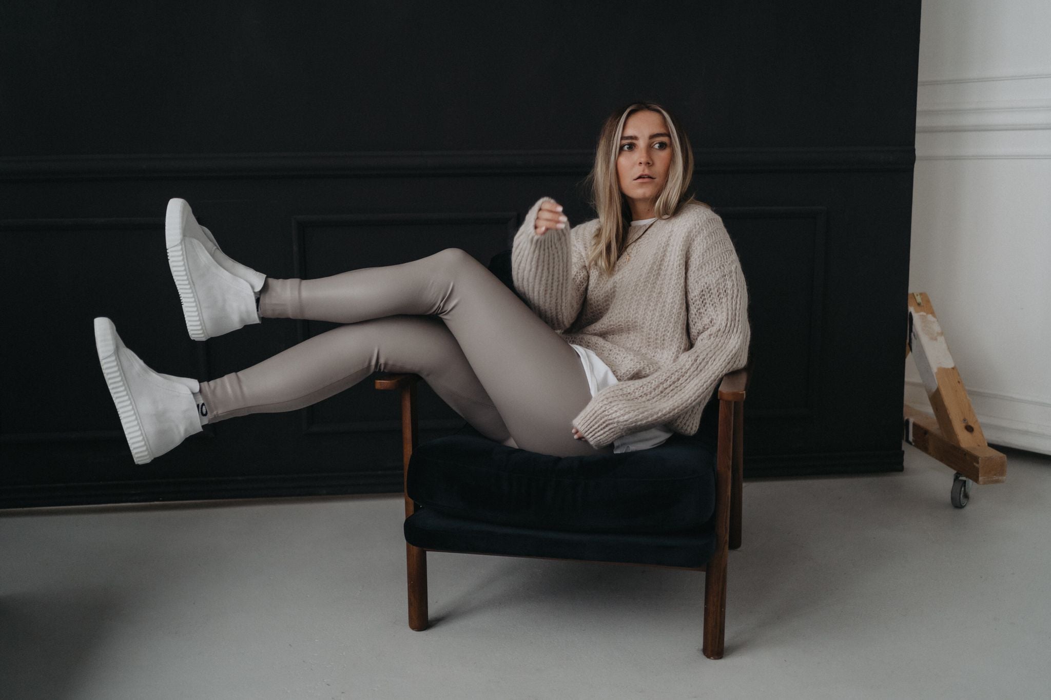 Leggings „ChiaraDLL“ light taupe