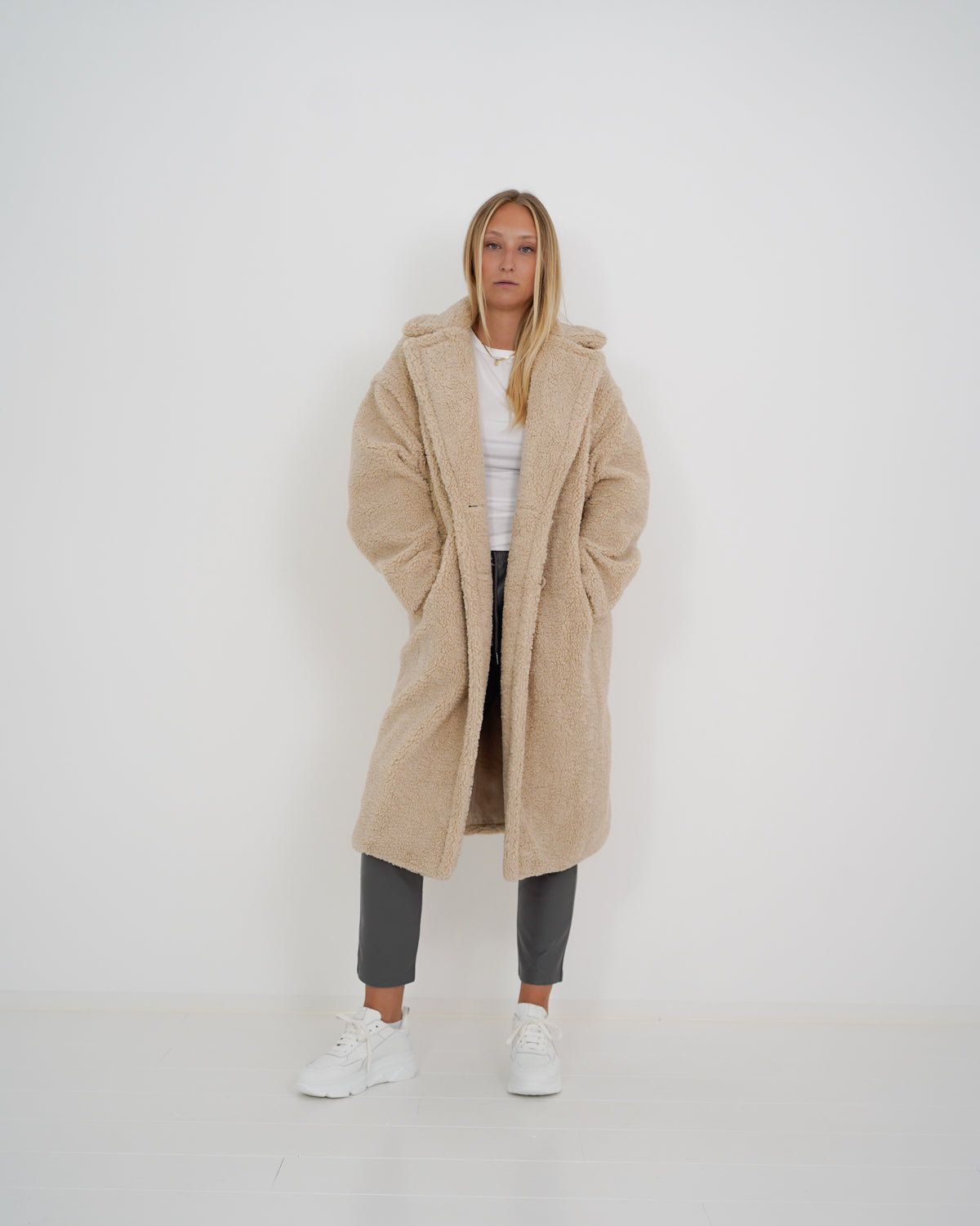 Teddymantel „HazelDLL“ beige