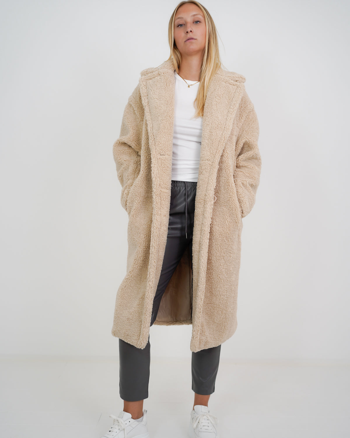 Teddymantel „HazelDLL“ beige