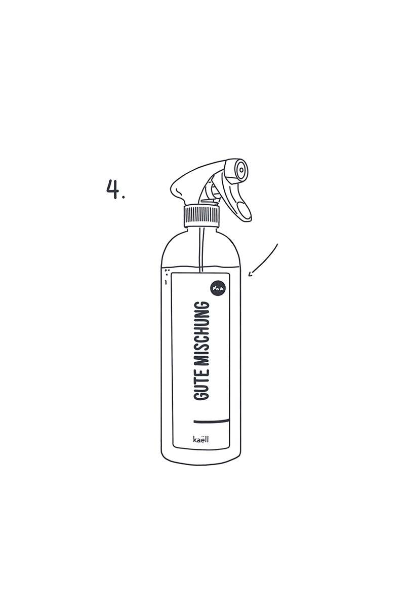 Mischflasche für Konzentrate