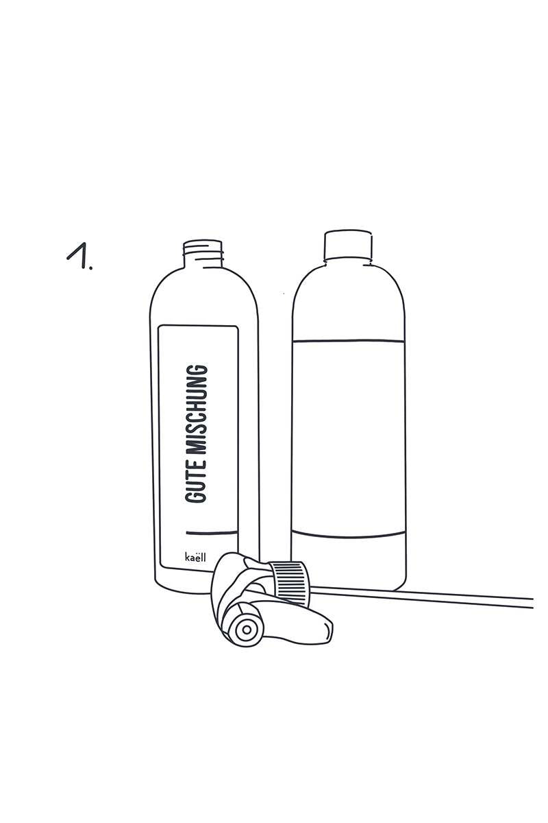 Mischflasche für Konzentrate