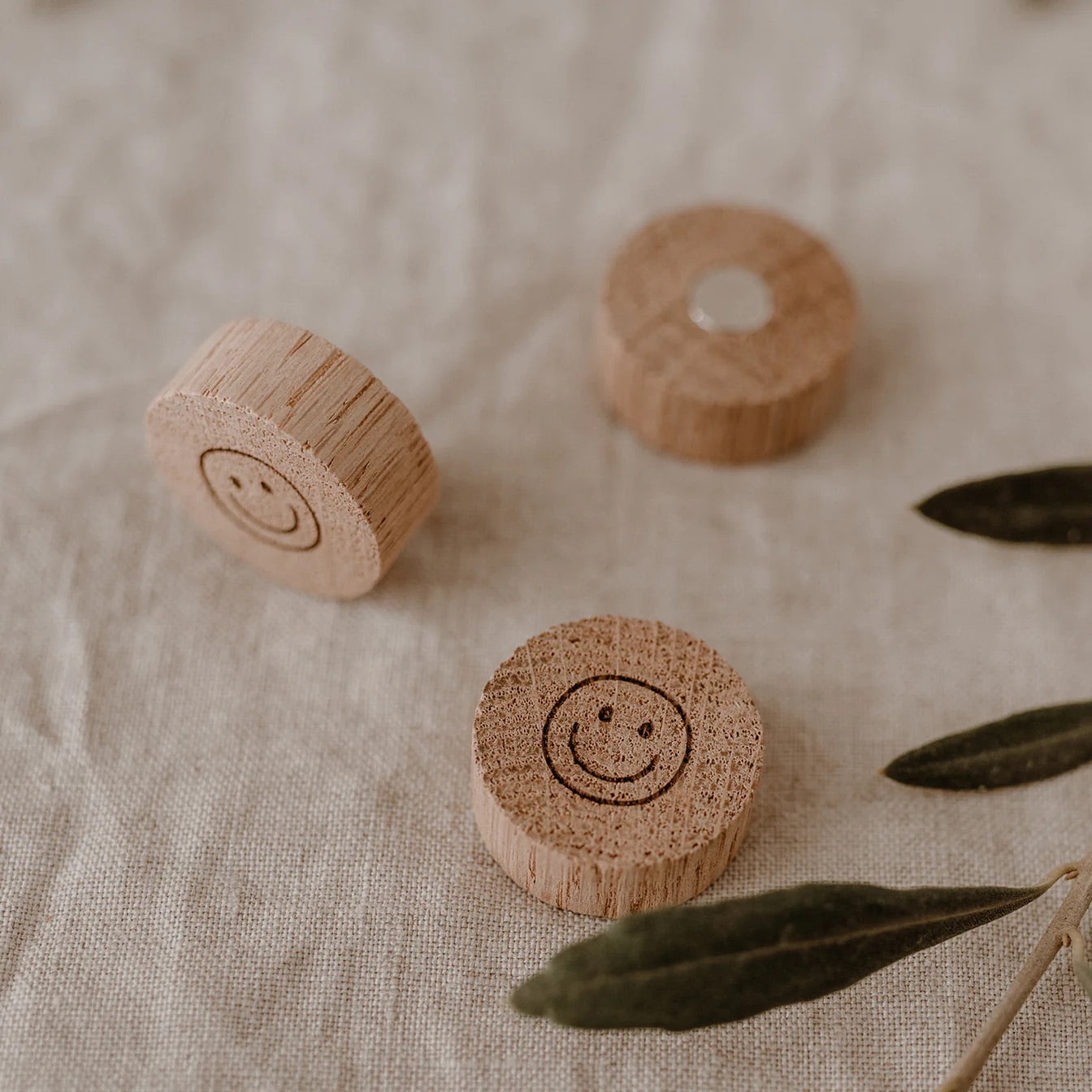 Holzmagnet „Smiley 3er Set“