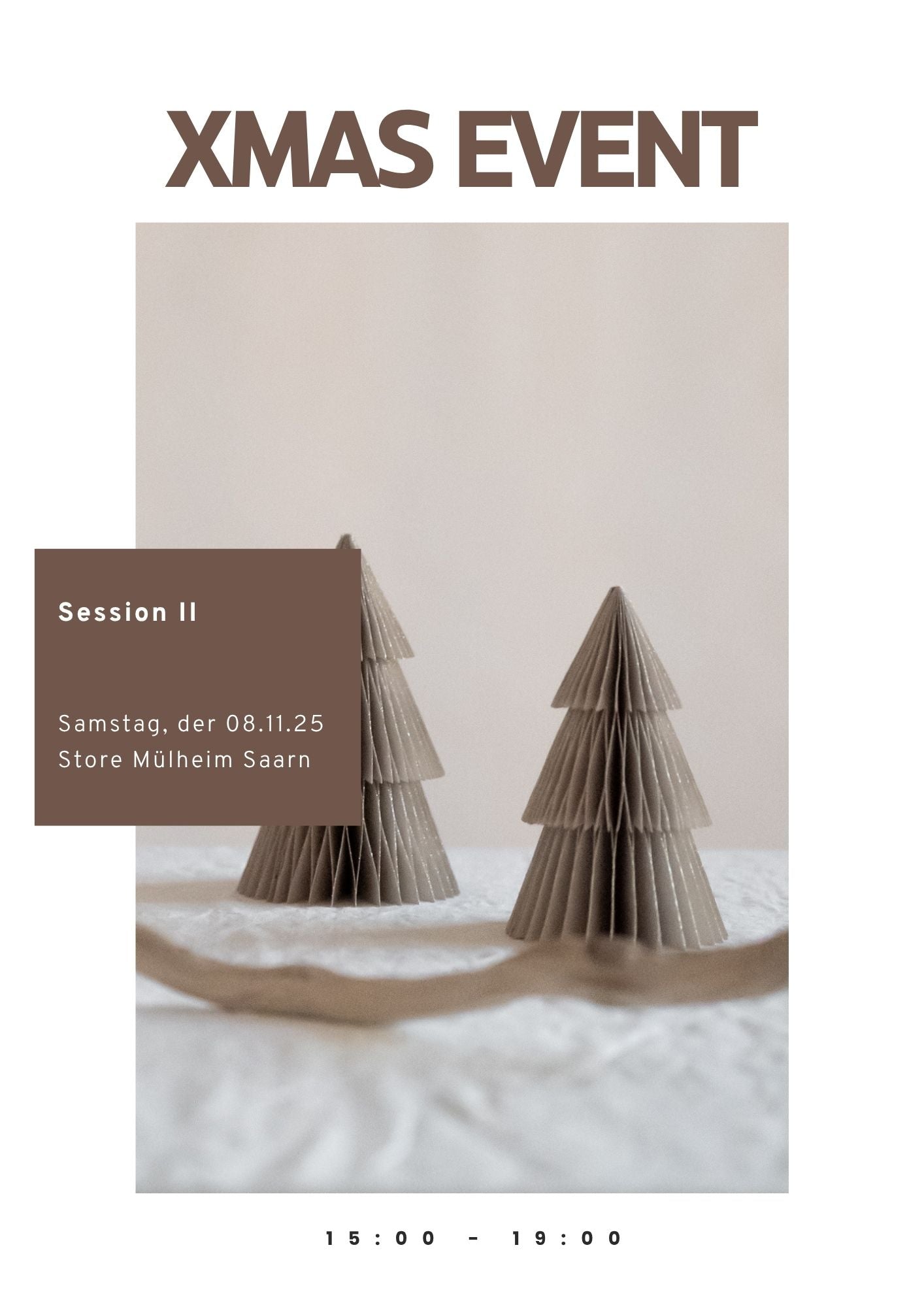Eintrittskarte Xmas-Event – Session 2 (15:00 – 19:00h)