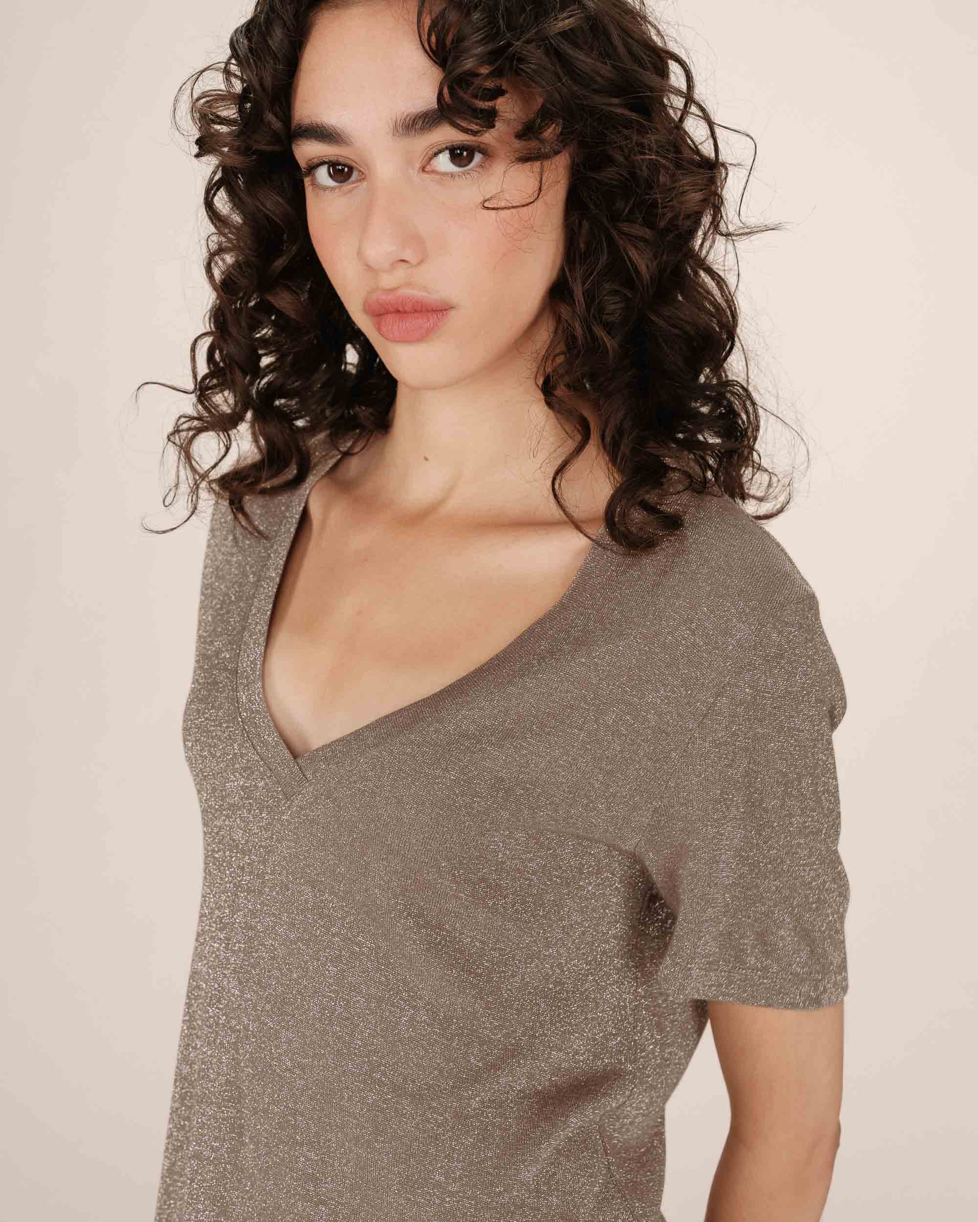 Shirt "Stardust" greige
