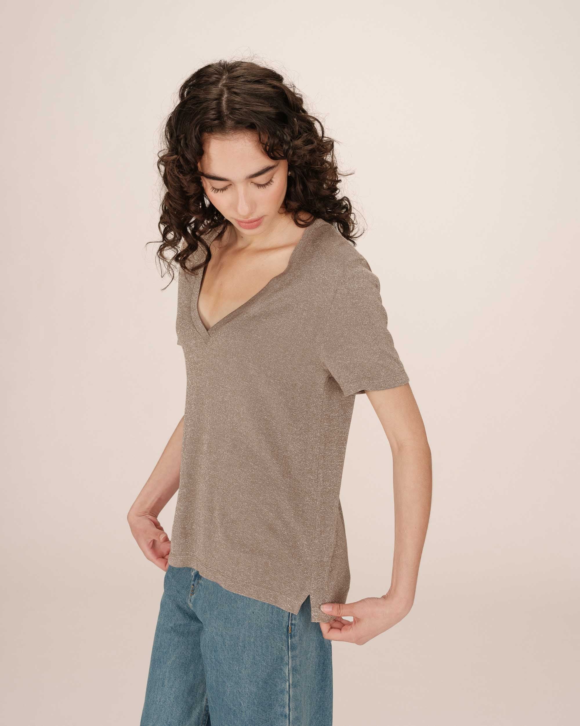 Shirt "Stardust" greige
