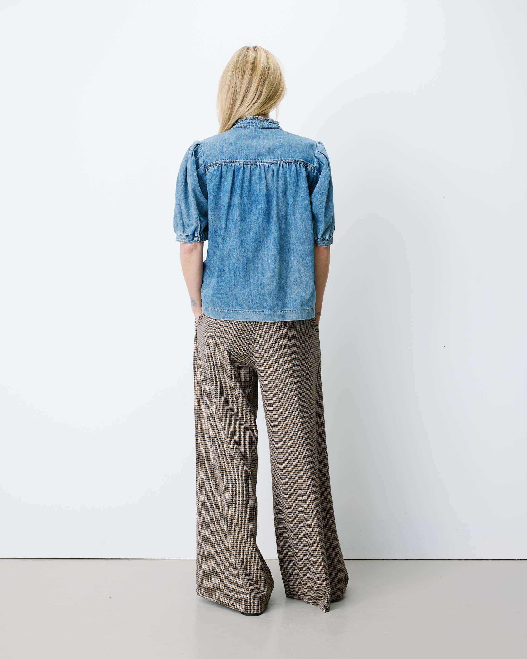 Jeansbluse "Amande" light blue