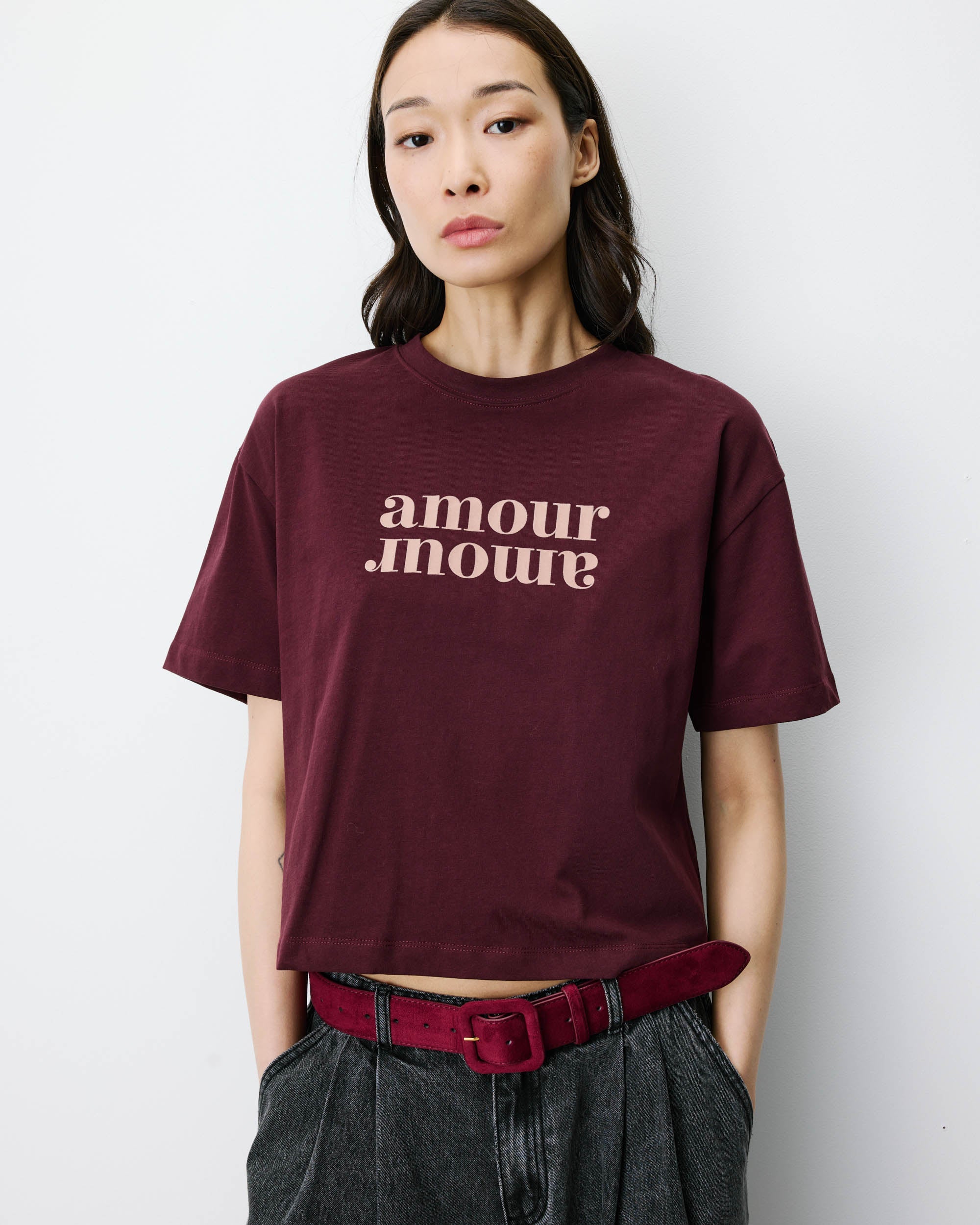 Shirt "Anis" aubergine