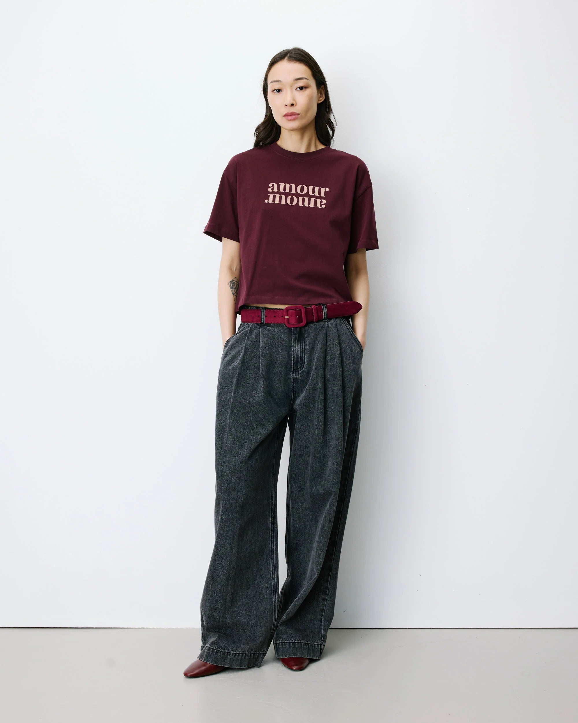 Shirt "Anis" aubergine
