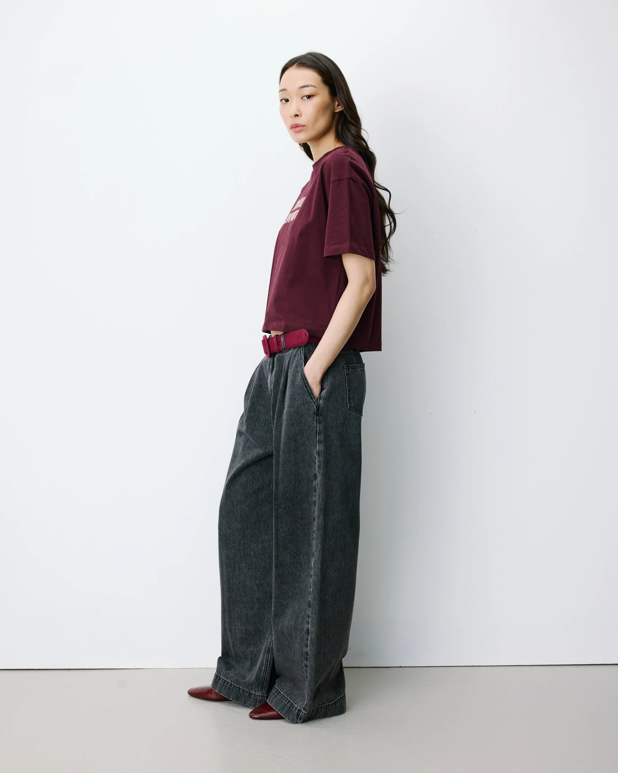 Shirt "Anis" aubergine