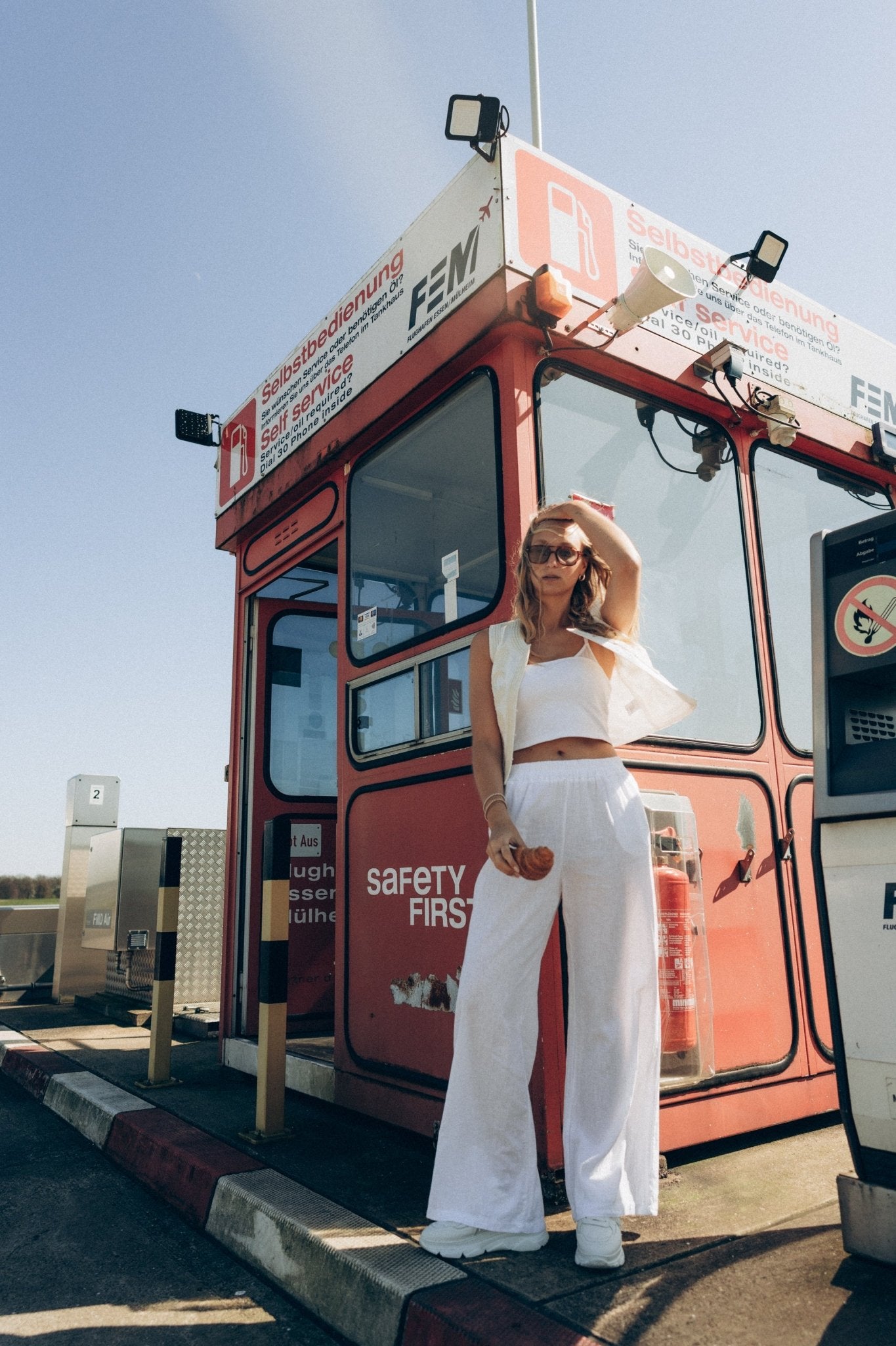 Leinenhose „Stine2DLL“ white - Dein Lieblingsladen Concept