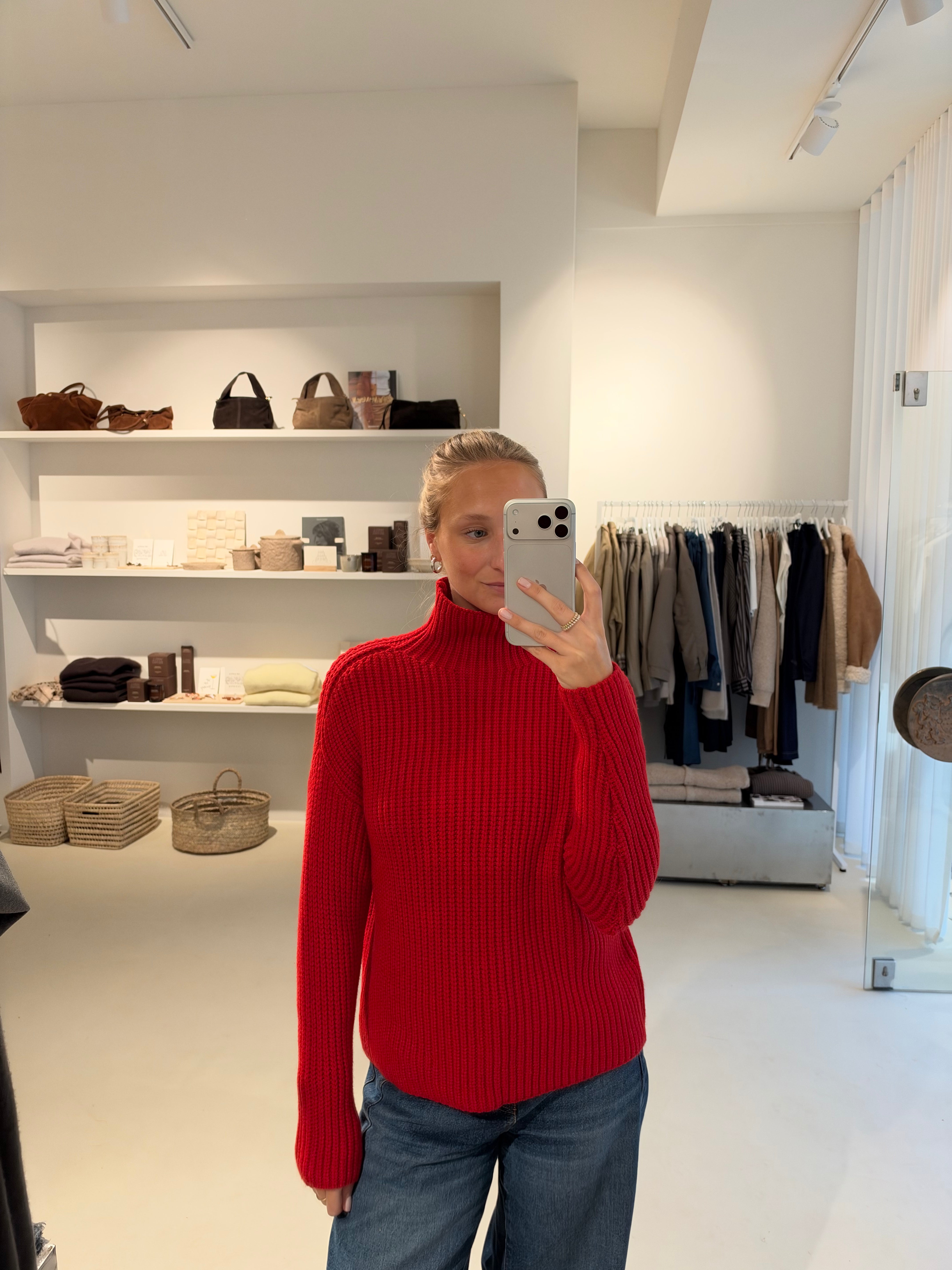 Grobstrickpullover "ElliDLL" red