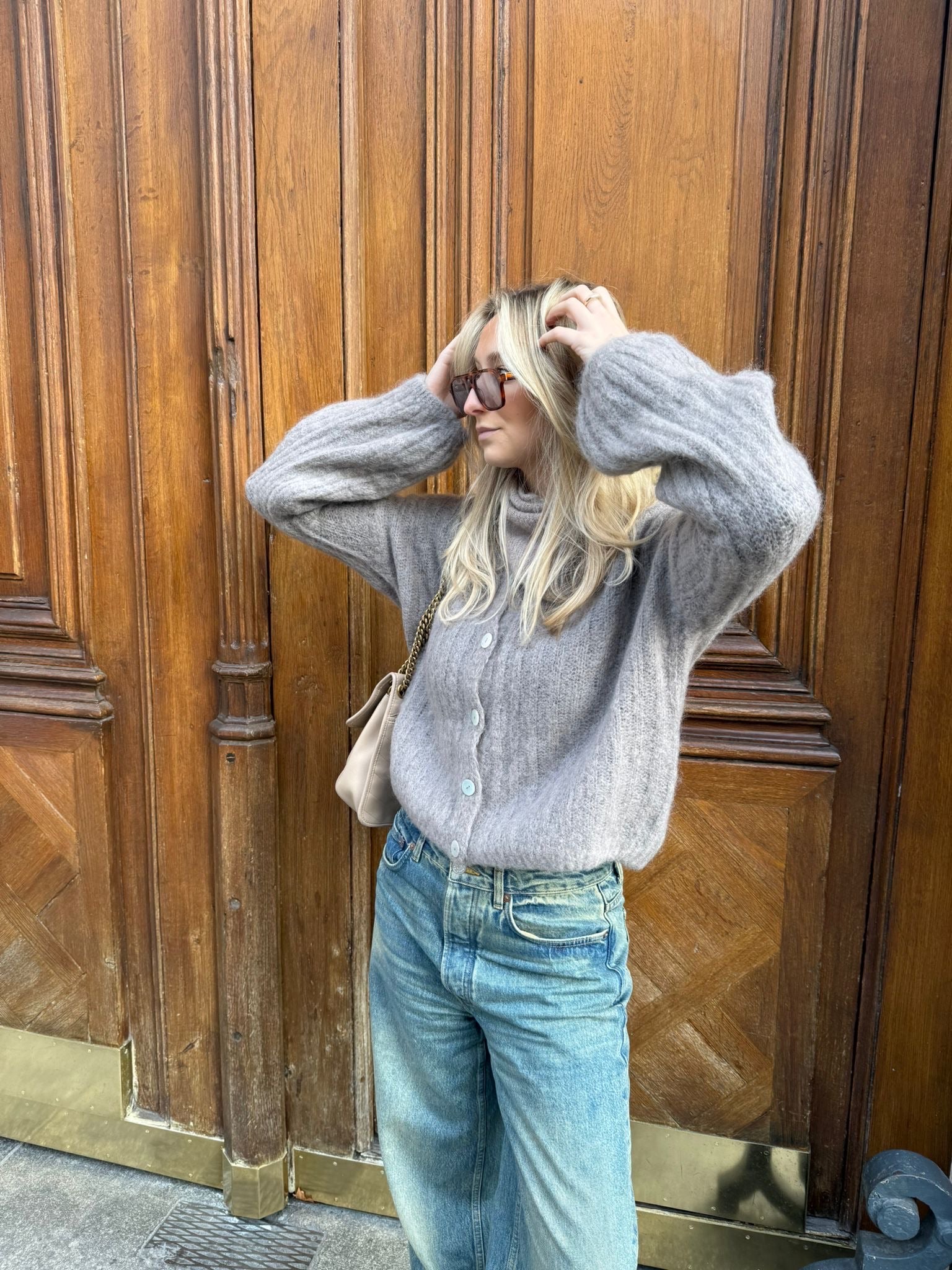 Cardigan "SovaDLL" taupe