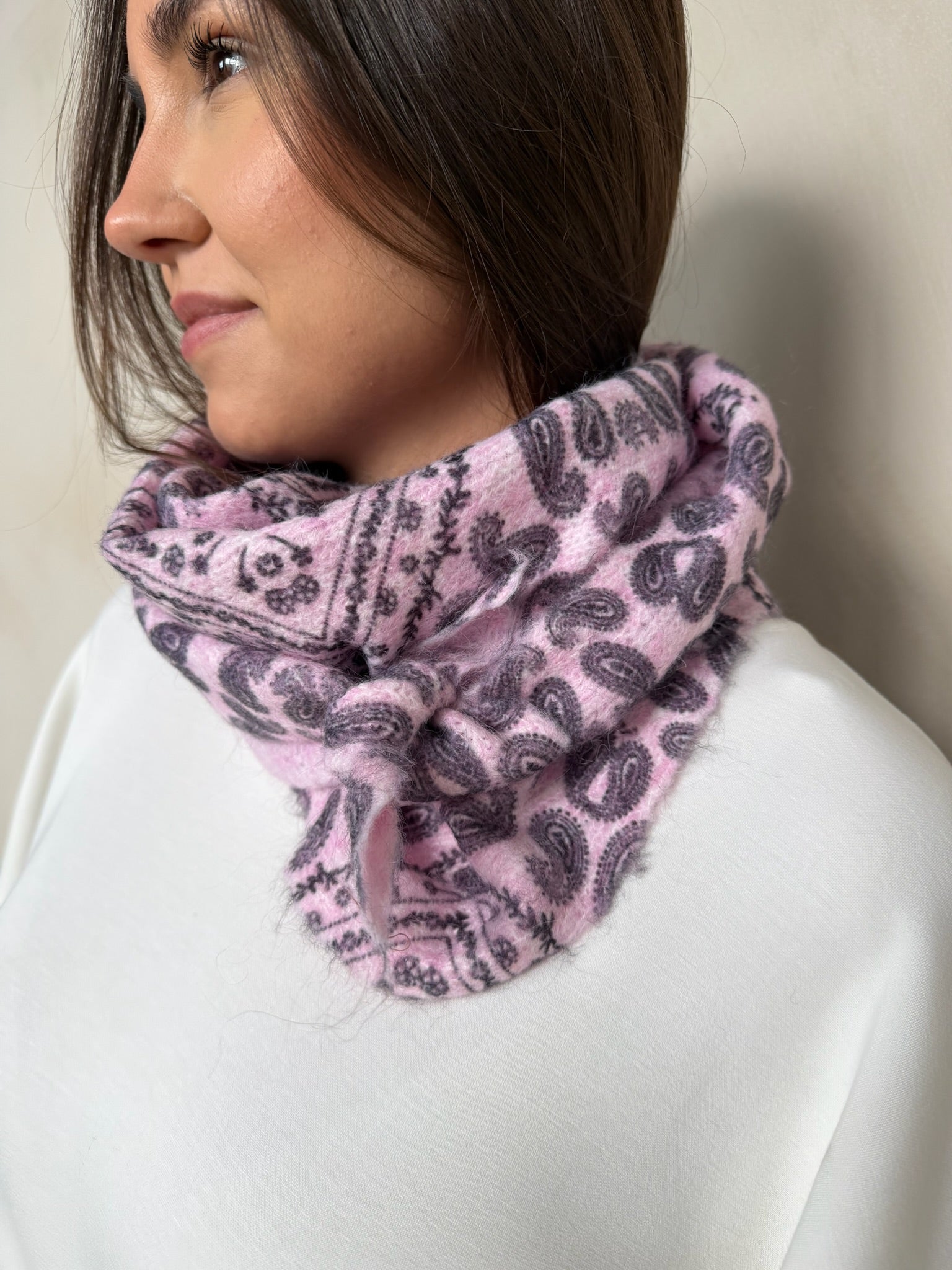 Paisley Dreieckstuch "LottaDLL" rosa - Dein Lieblingsladen Concept