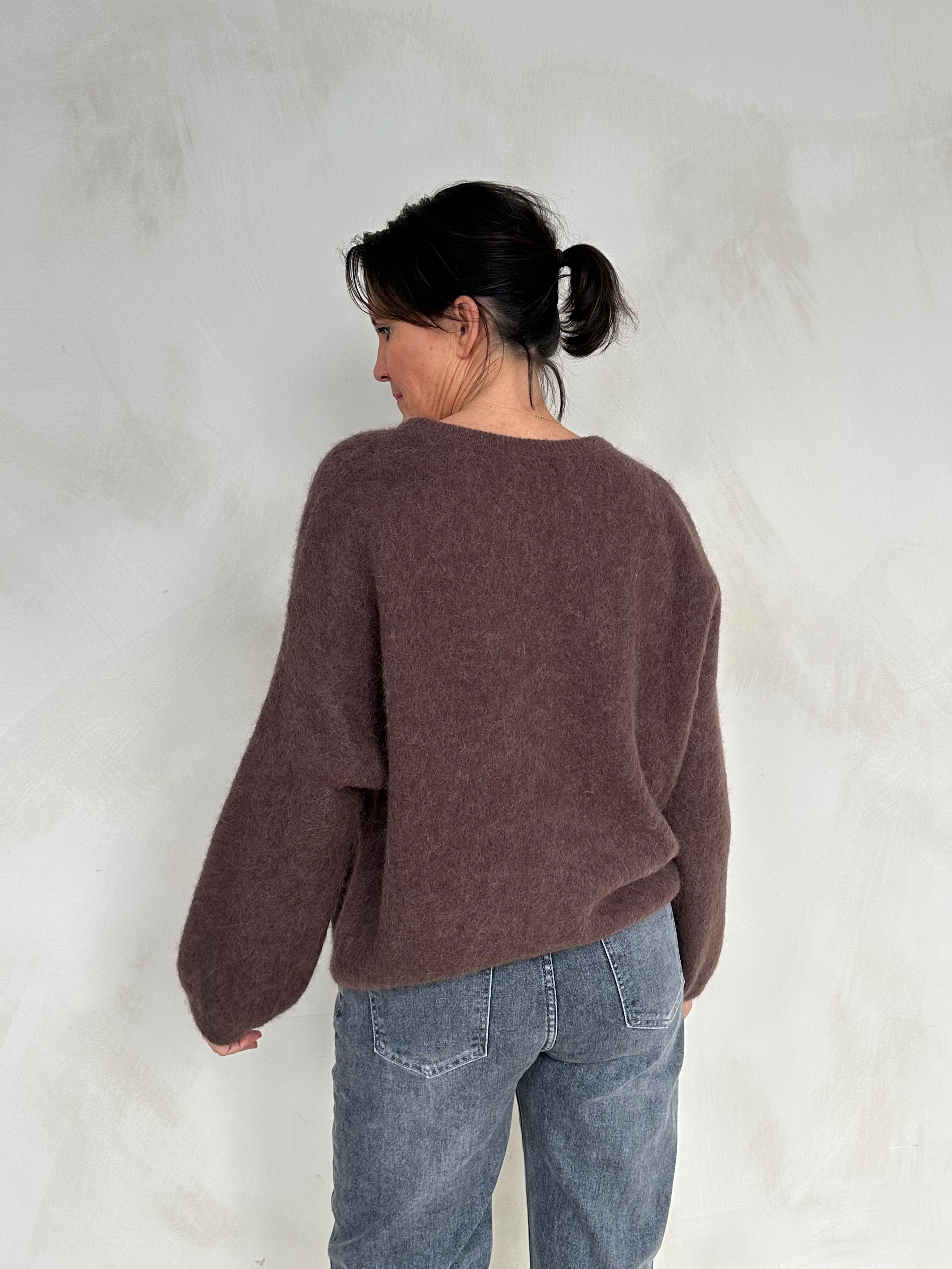 Charity Pullover „BrunaDLL“ chocolate x Sweetliving