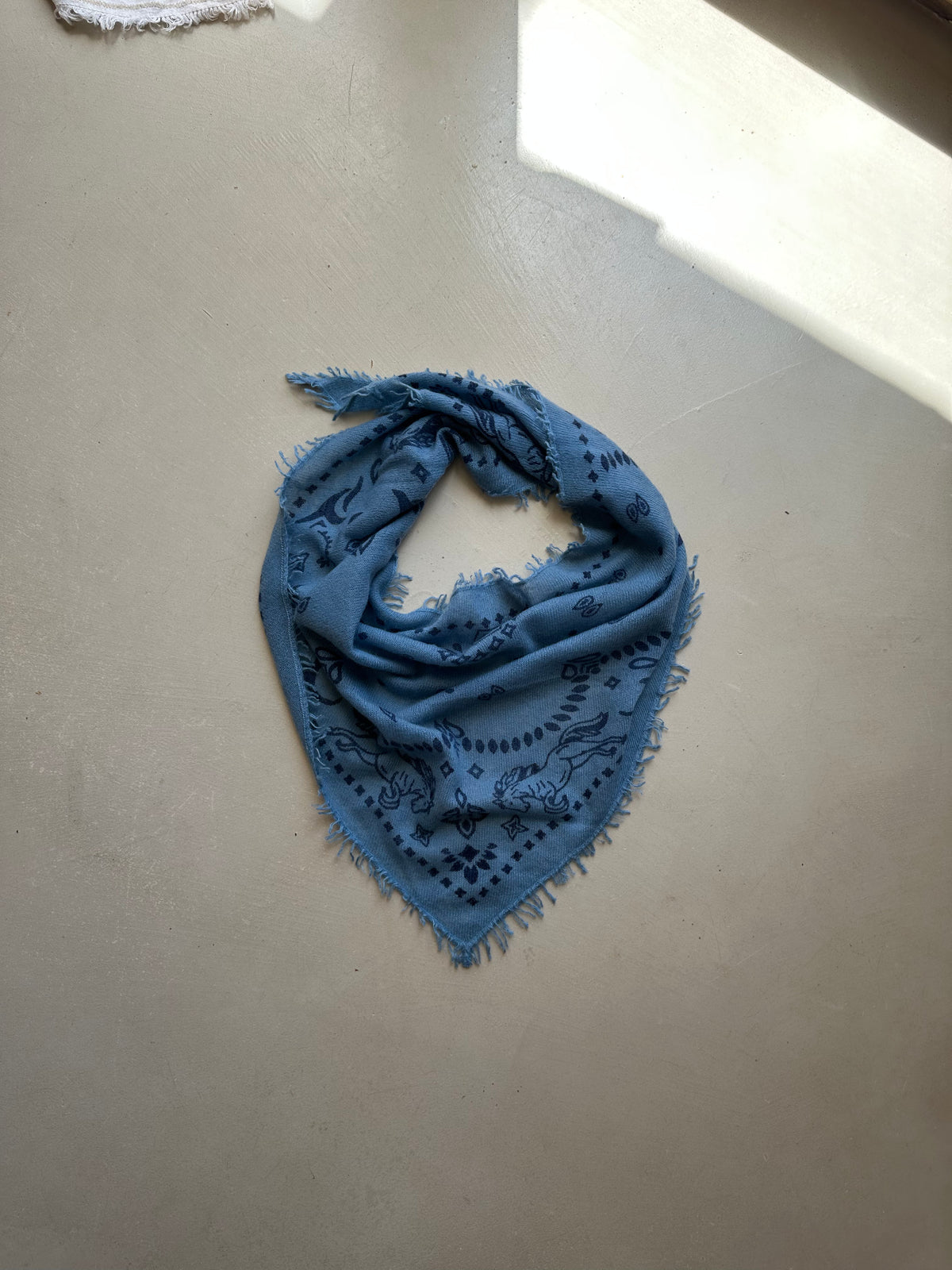Cashmere Scarf "Wild Horse" wheat/black