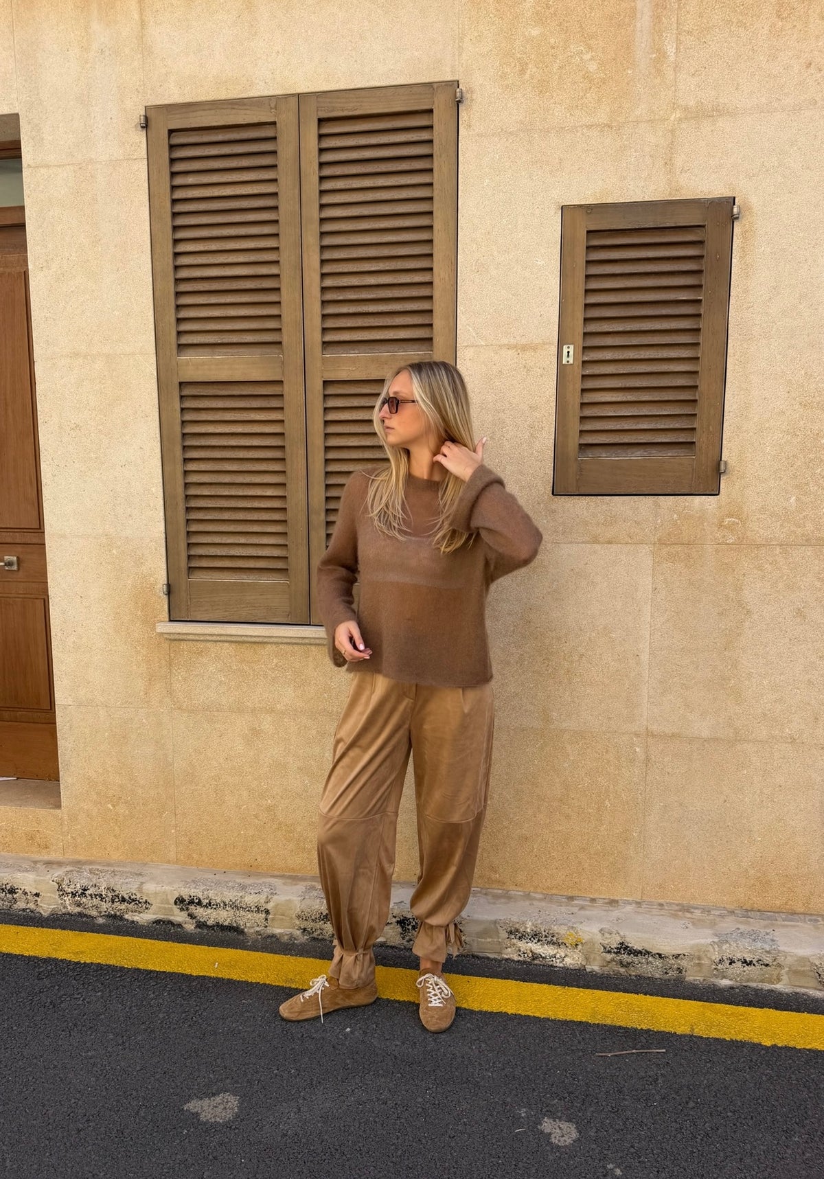 Hose in Wildlederoptik "MalvaDLL" camel