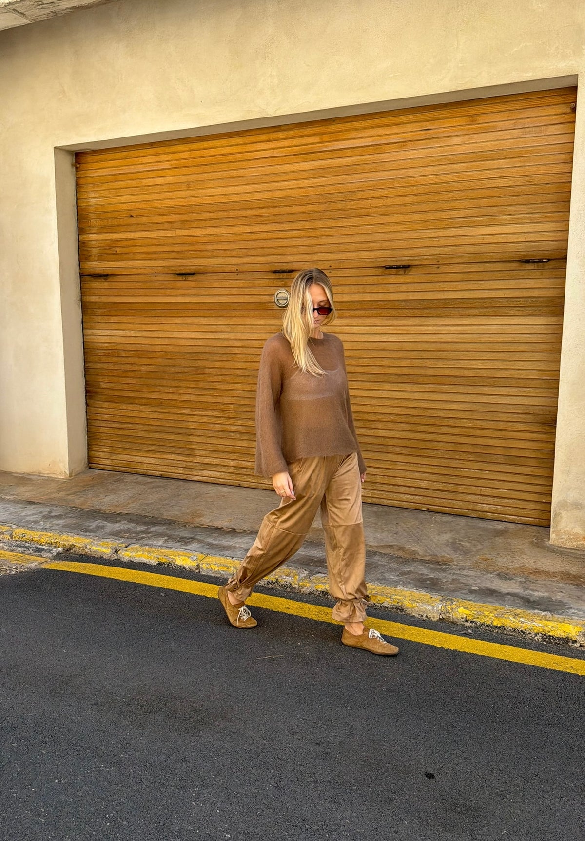 Hose in Wildlederoptik "MalvaDLL" camel