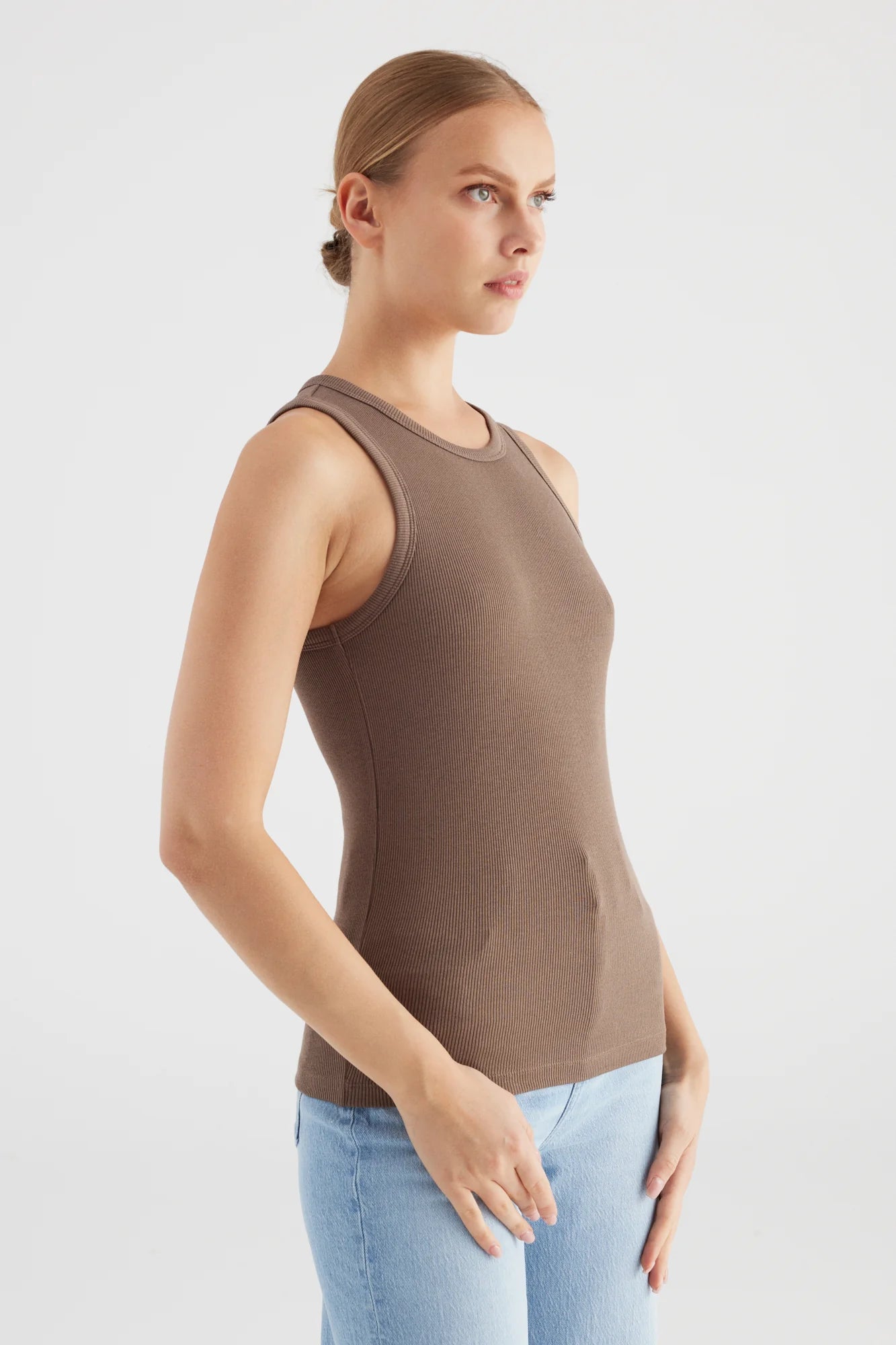 Tanktop "Liv" Taupe - Dein Lieblingsladen Concept