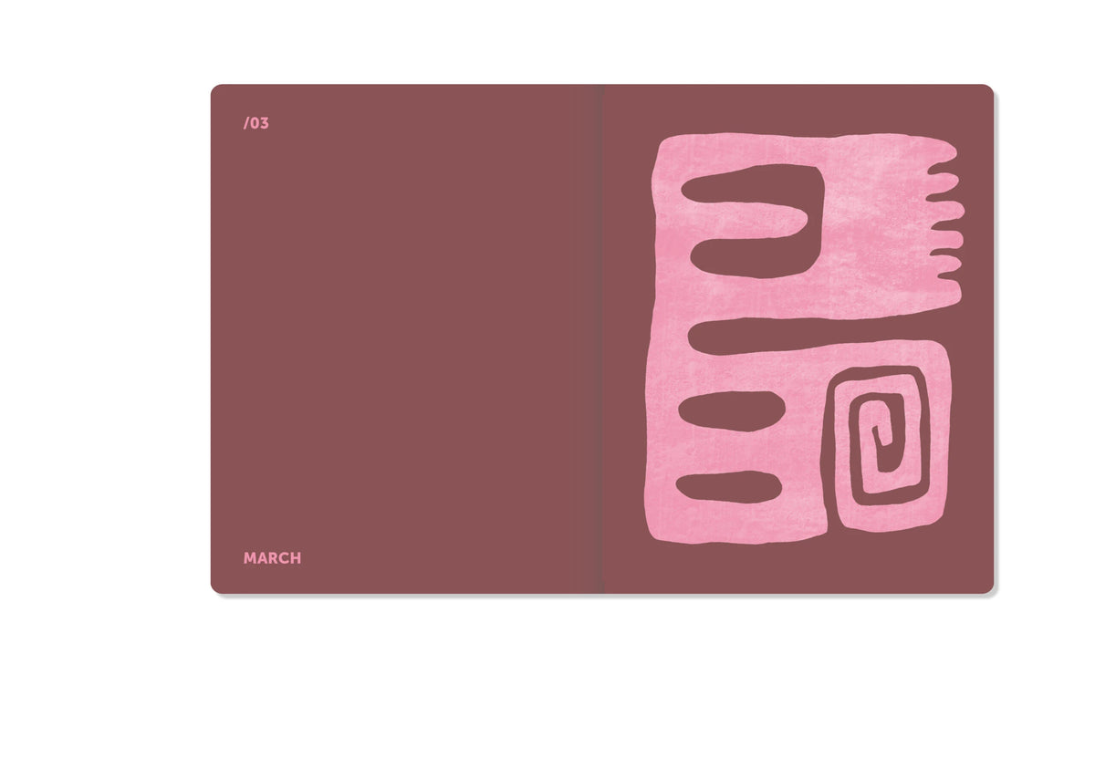 A-Planner Diary 2027 Pink Linen