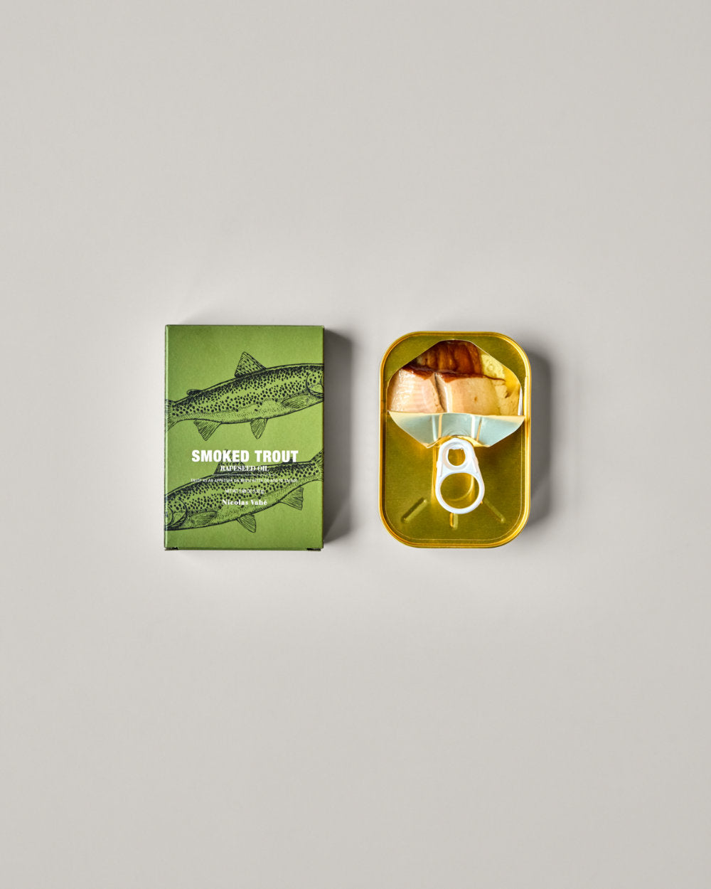 Räucherforelle in Rapsöl