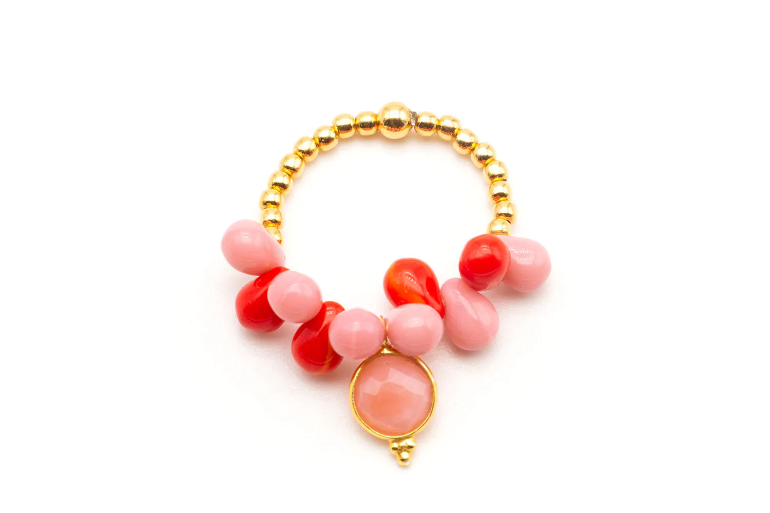 Ring "Drops Pink Red"