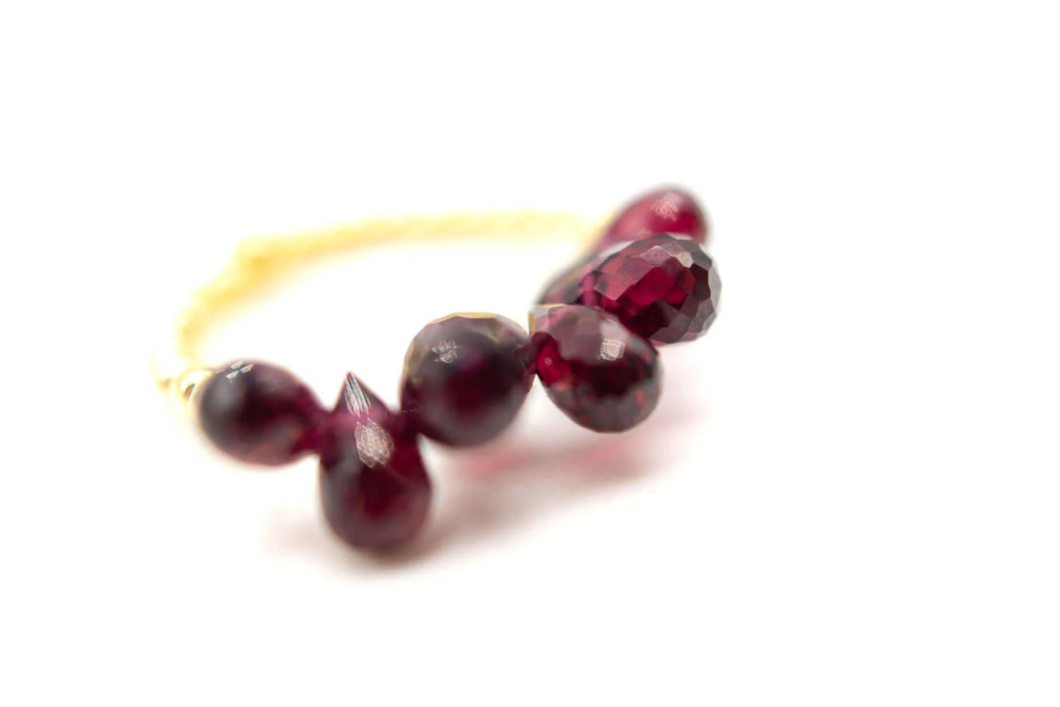 Ring "Drops Light Garnet"