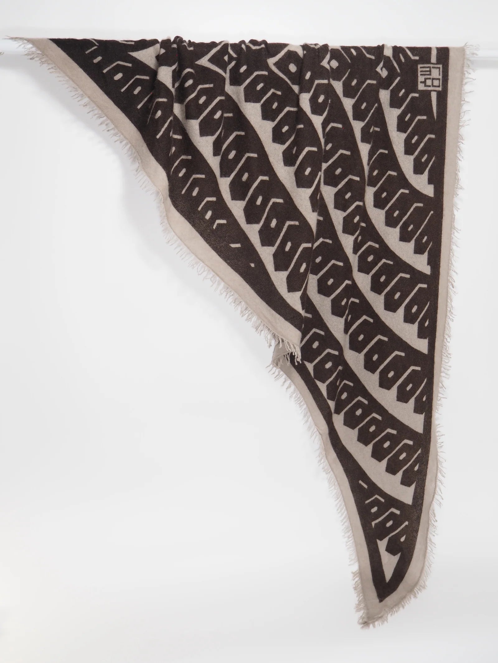 Kaschmir-Schal "Tika" espresso/mokka