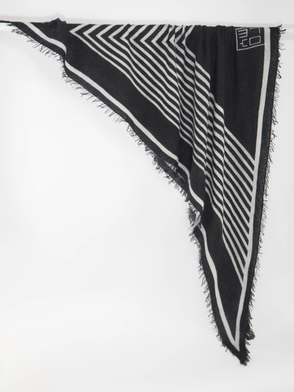 Kaschmir-Schal "Patti" black/white